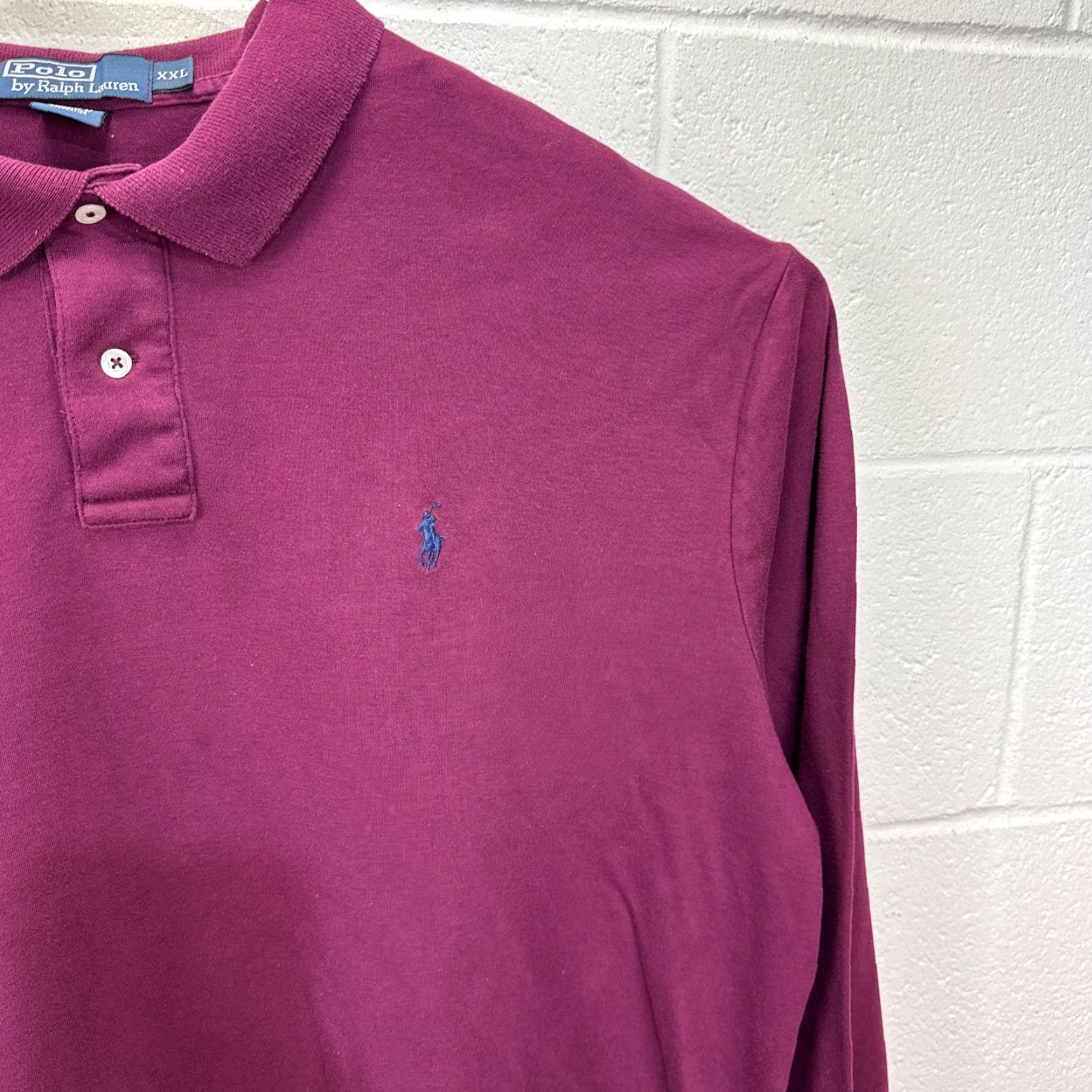Polo Ralph Lauren Polo Ralph Lauren Polo Shirt Long Sleeve Classic Fit Burgundy 2XL Men Regular Size Red Pony Logo Casual 90s Theme Not Applicable Size US XXL / EU 58 / 5 - 6 Thumbnail
