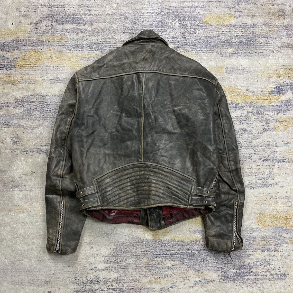 Lewis Leathers Vintage lewis leather double riders leather jacket Size US L / EU 52-54 / 3 - 3 Thumbnail