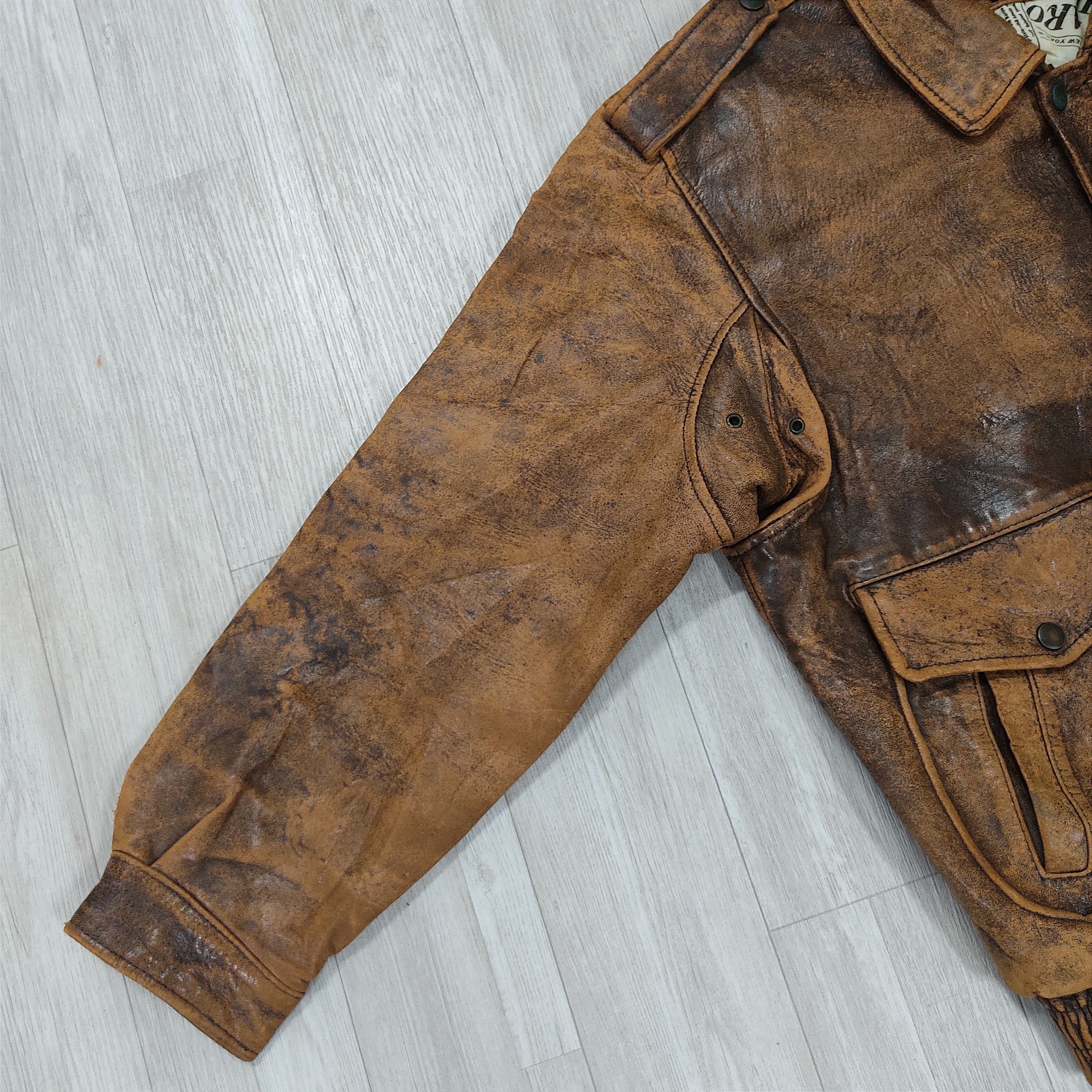 Genuine Leather G1 LOLDANTHONY Newspapers Lined Sheepskin Leather Jacket Size US L / EU 52-54 / 3 - 7 Thumbnail