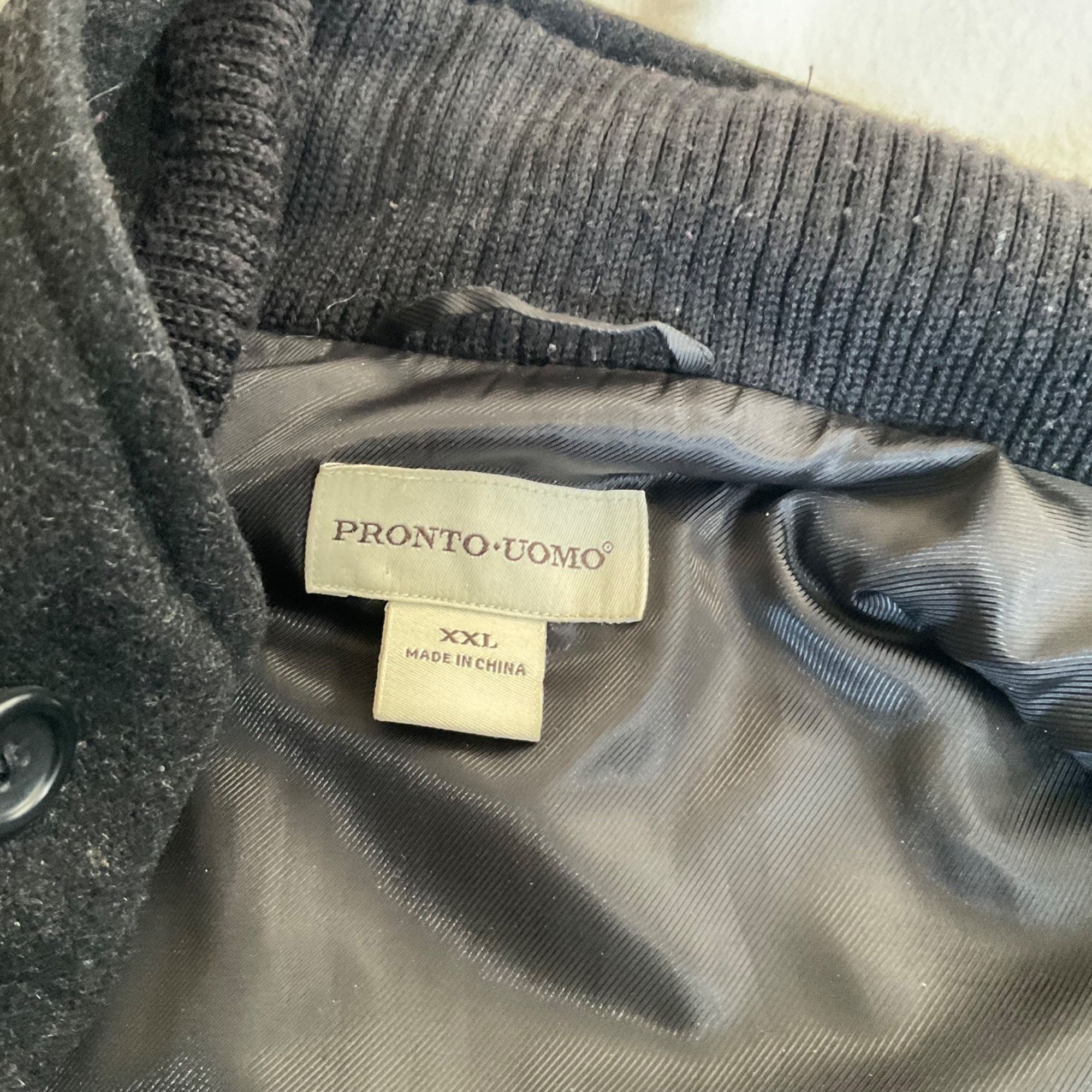 Pronto Uomo PRONTO UOMO men wool cashmere black thicker filling jacket c Size US XXL / EU 58 / 5 - 2 Thumbnail
