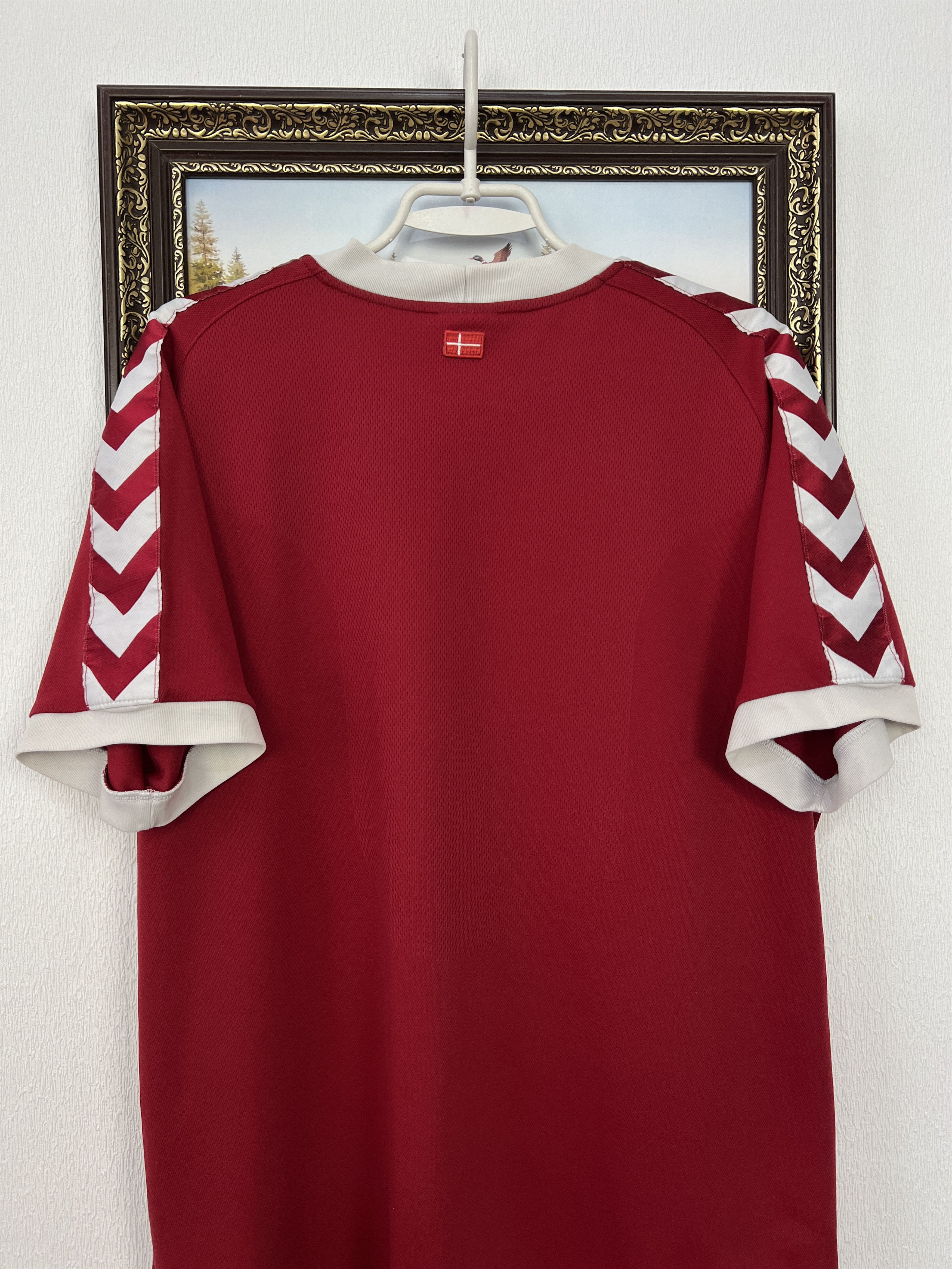 Hummel Denmark football shirt Soccer National Team Jersey Trikot Size US XXL / EU 58 / 5 - 9 Thumbnail