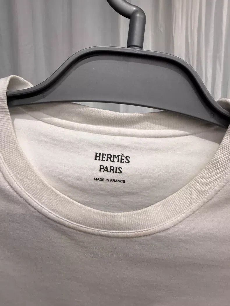 Hermes Hermes Classic H Pocket Short Sleeve T-Shirt - Cotton Size XS / US 0-2 / IT 36-38 - 3 Thumbnail