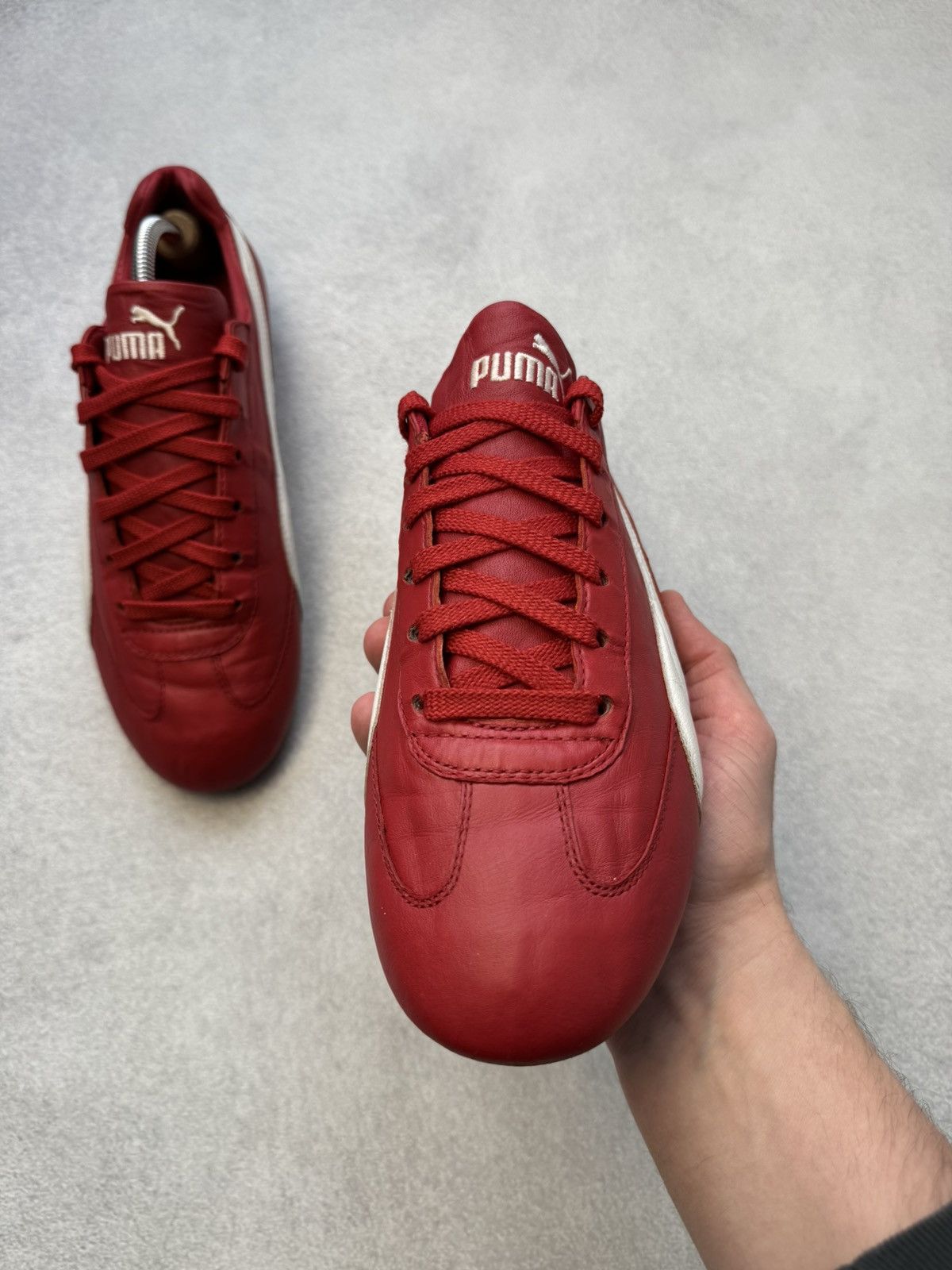 Puma Vintage Puma Speedcat Red Leather Sneakers Hype y2k US10 Size US 10 / EU 43 - 6 Thumbnail