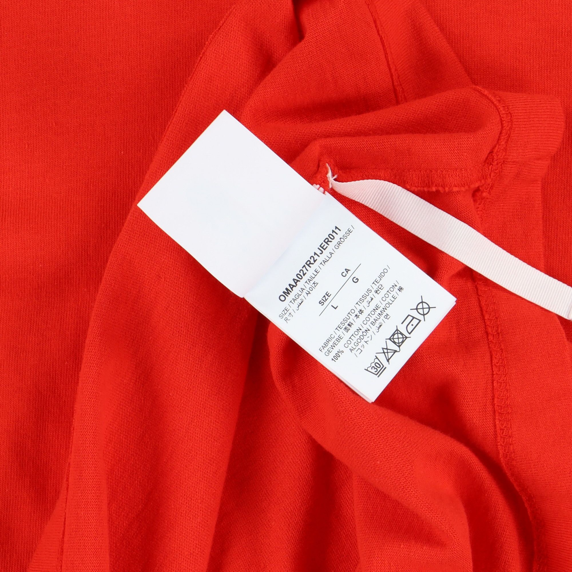 Off-White Red Pascal Hand Gun Logo T-shirt Size US L / EU 52-54 / 3 - 5 Thumbnail