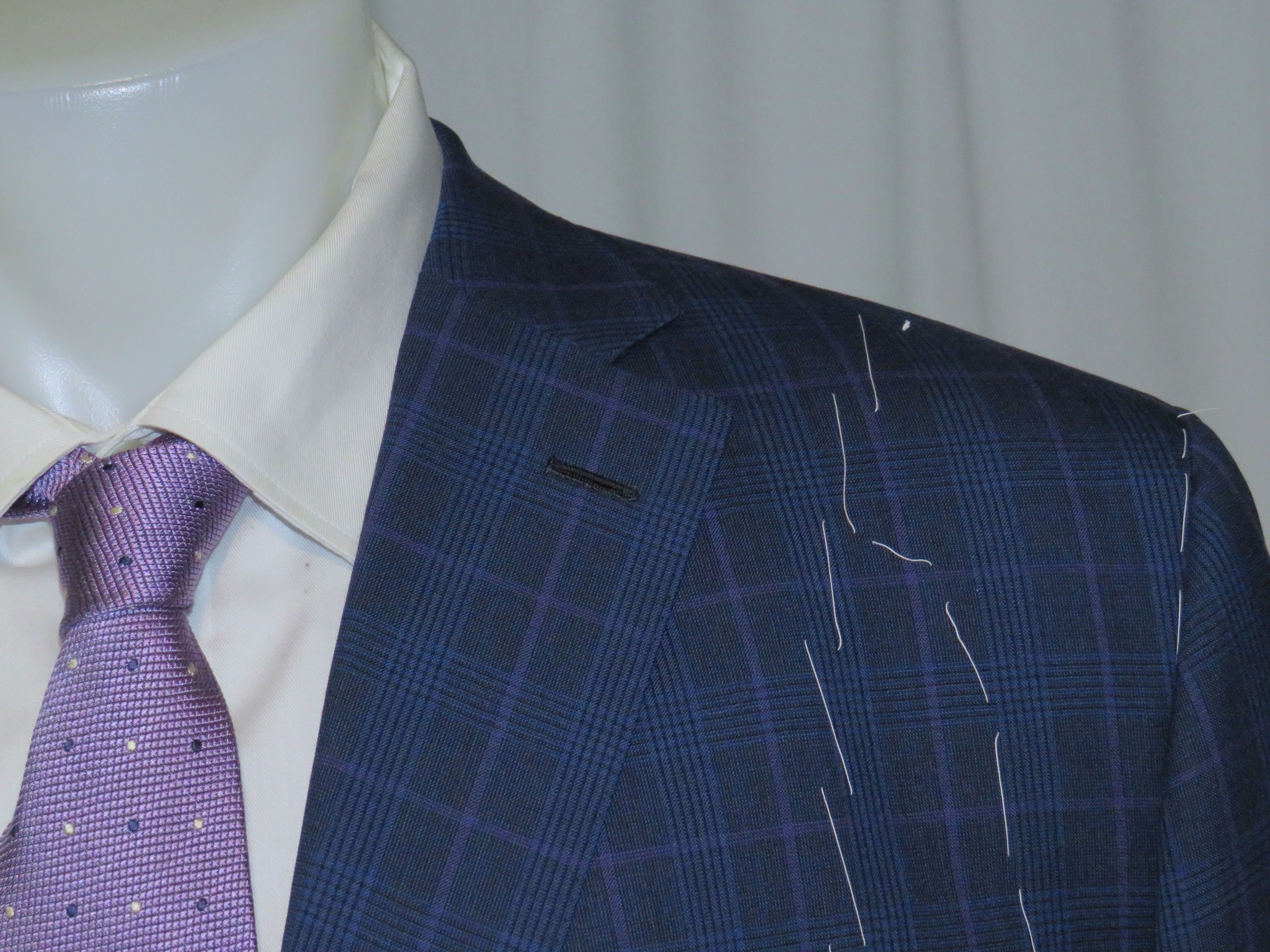 Brioni Brunico Blue Plaid Three Button Suit 44L NWT $11,675 Size 44L - 7 Thumbnail
