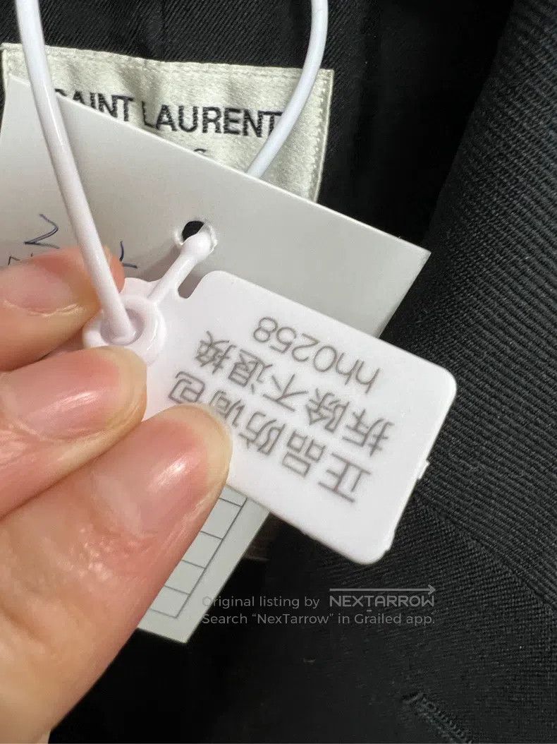 Saint Laurent Paris Saint Laurent Paris Black Double-breasted Notched Lapel Su Size US M / EU 48-50 / 2 - 5 Thumbnail