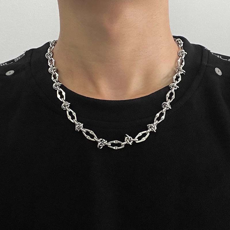 Jewelry 45cm Steel Metal Geometric Irregular Chain Necklace Size ONE SIZE - 1 Thumbnail