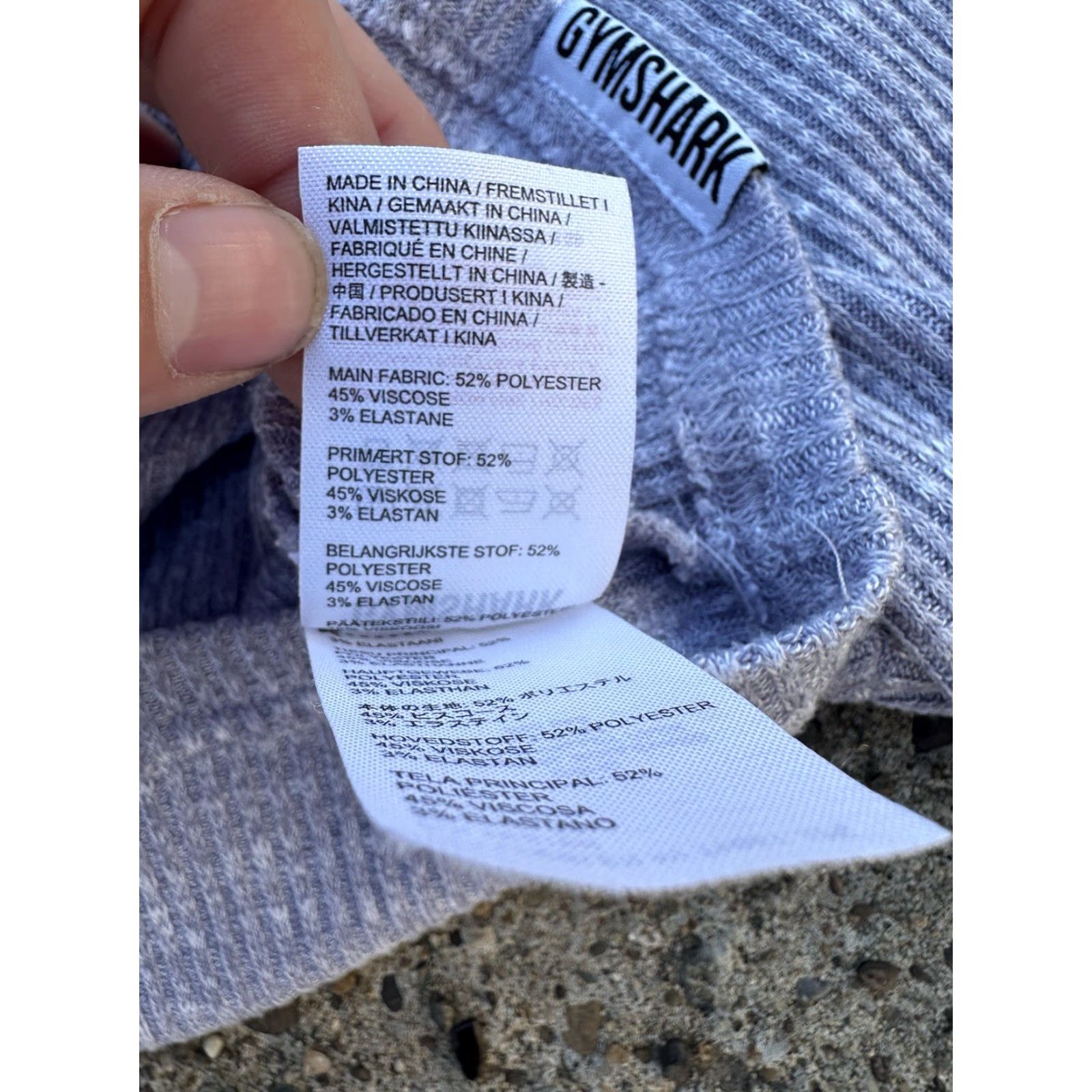 Gymshark Gymshark Slounge Cropped Ribbed Hoodie Longsleeve Gray Activewear Size M Women Pullover Crew Neck Logo Embroidered All Seasons Hooded Casual Sports Size M / US 6-8 / IT 42-44 - 6 Thumbnail