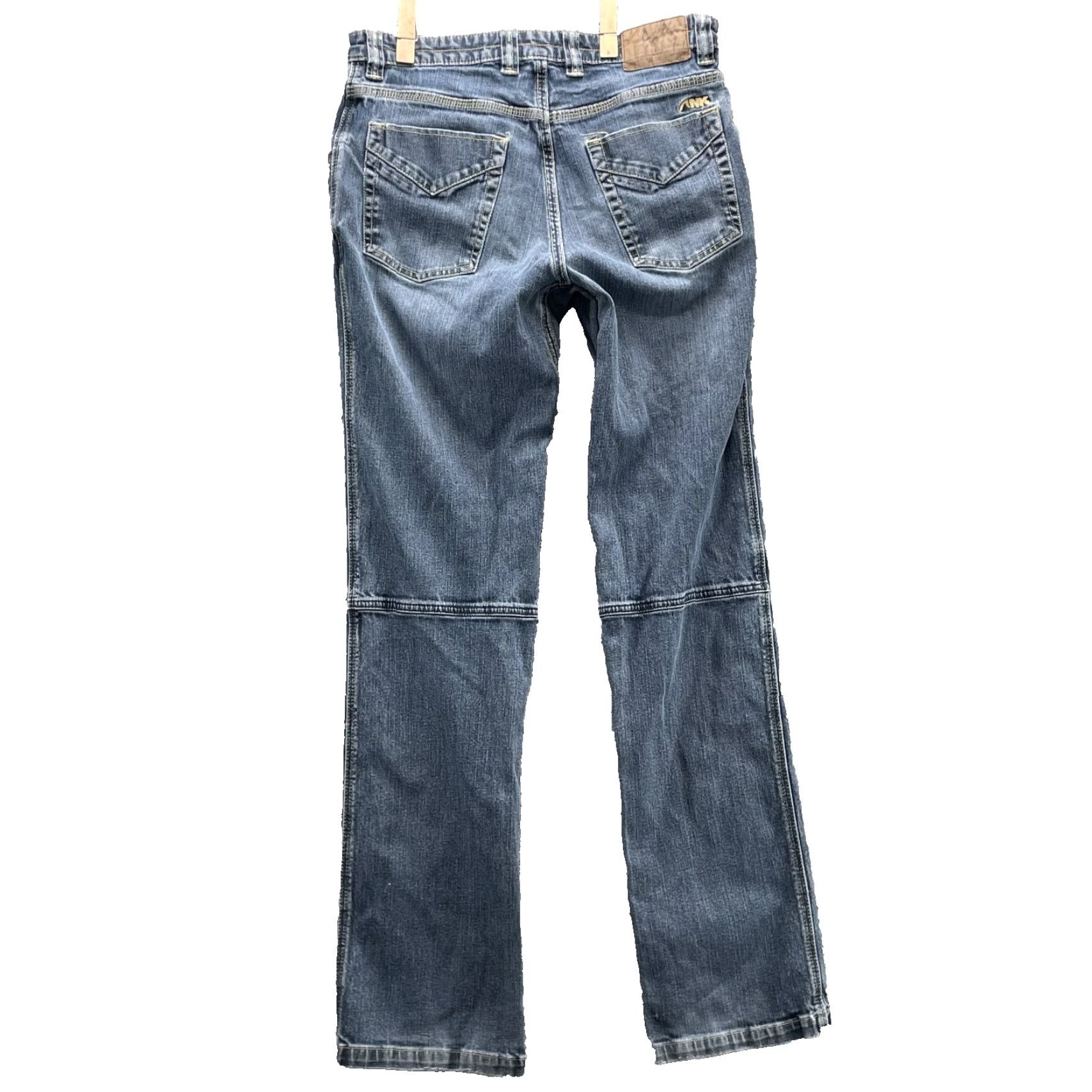 Mountain Khakis Mountain Khakis Jeans Mens 30x32 Straight Whisker Western Outdoor Workwear Gorp Blue Denim Cotton Spandex 5-Pocket Mens Regular Jeans Size US 30 / EU 46 - 2 Thumbnail