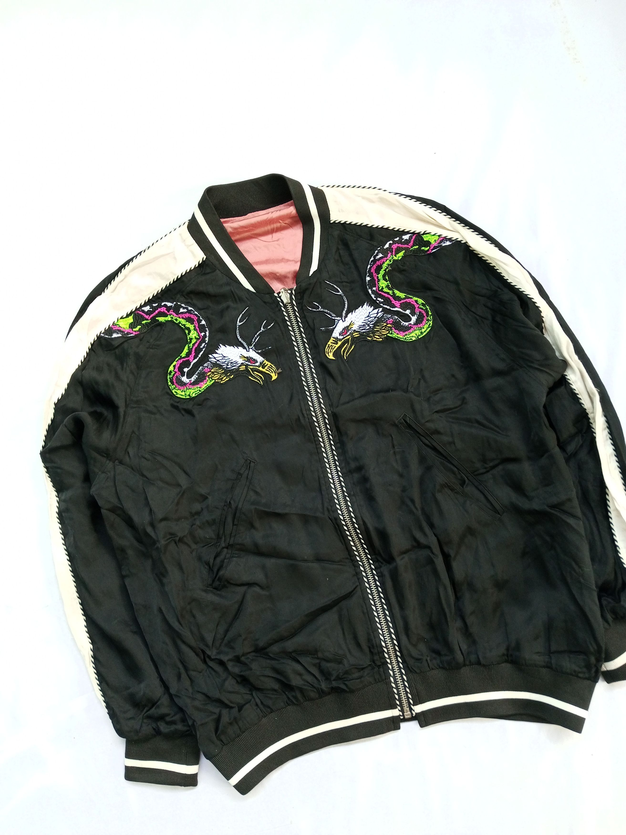Diesel Reversible Diesel Sukajan Style Varsity Embroidery Jacket Size US L / EU 52-54 / 3 - 3 Thumbnail