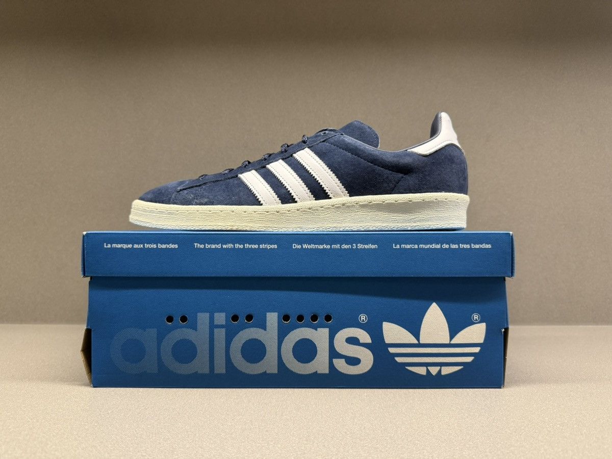 Adidas Adidas Campus 80s Collegiate Navy Cloud White Size US 12.5 / EU 45-46 - 2 Thumbnail