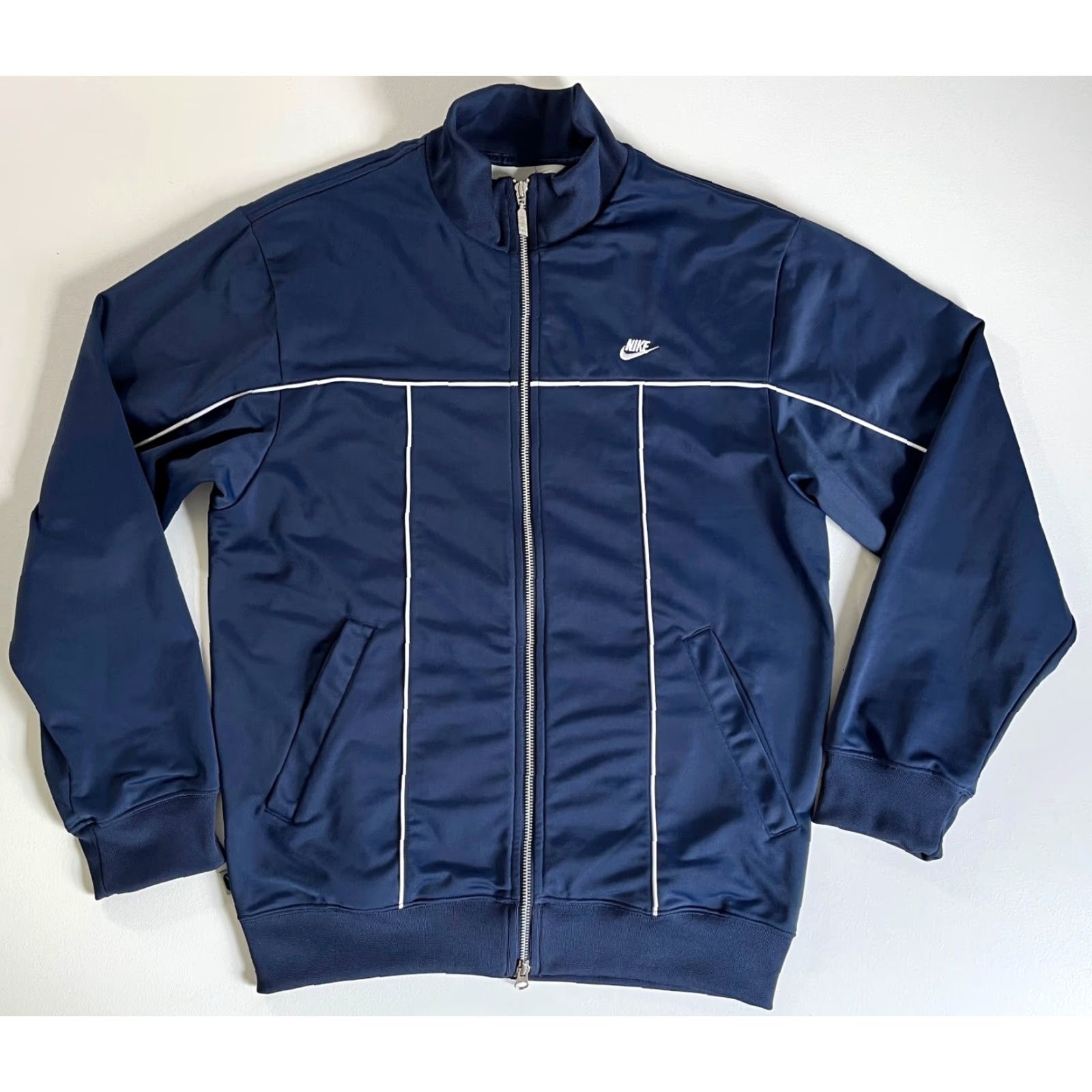 Nike Nike Track Jacket Men’s Vintage Navy Full Zip Sz S Embroidered Logo 90s Classic Pockets Size US S / EU 44-46 / 1 - 2 Thumbnail
