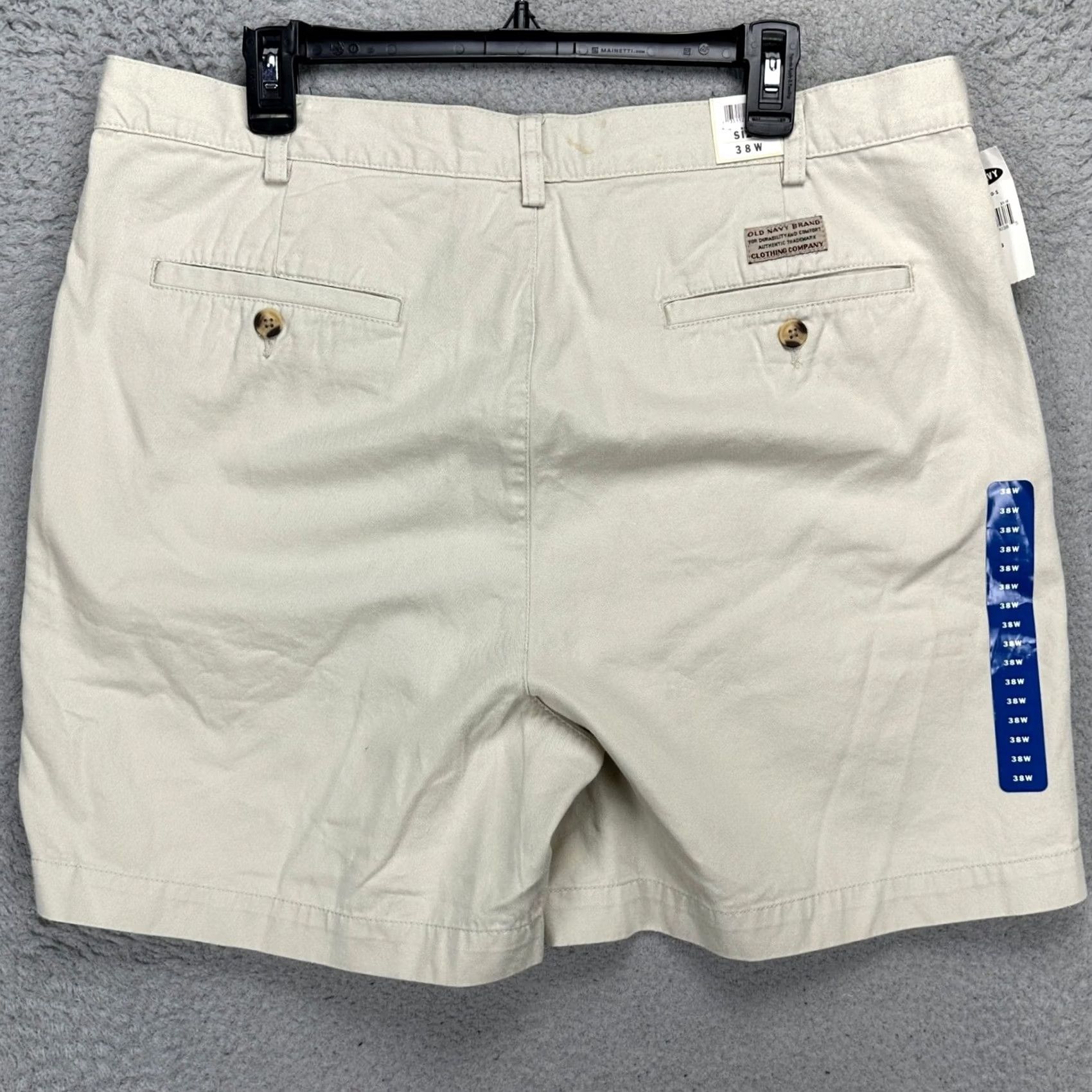 Old Navy Old Navy Mens Shorts 38 Beige Pleated Pockets Outdoor 100% Cotton NEW Size US 38 / EU 54 - 2 Thumbnail