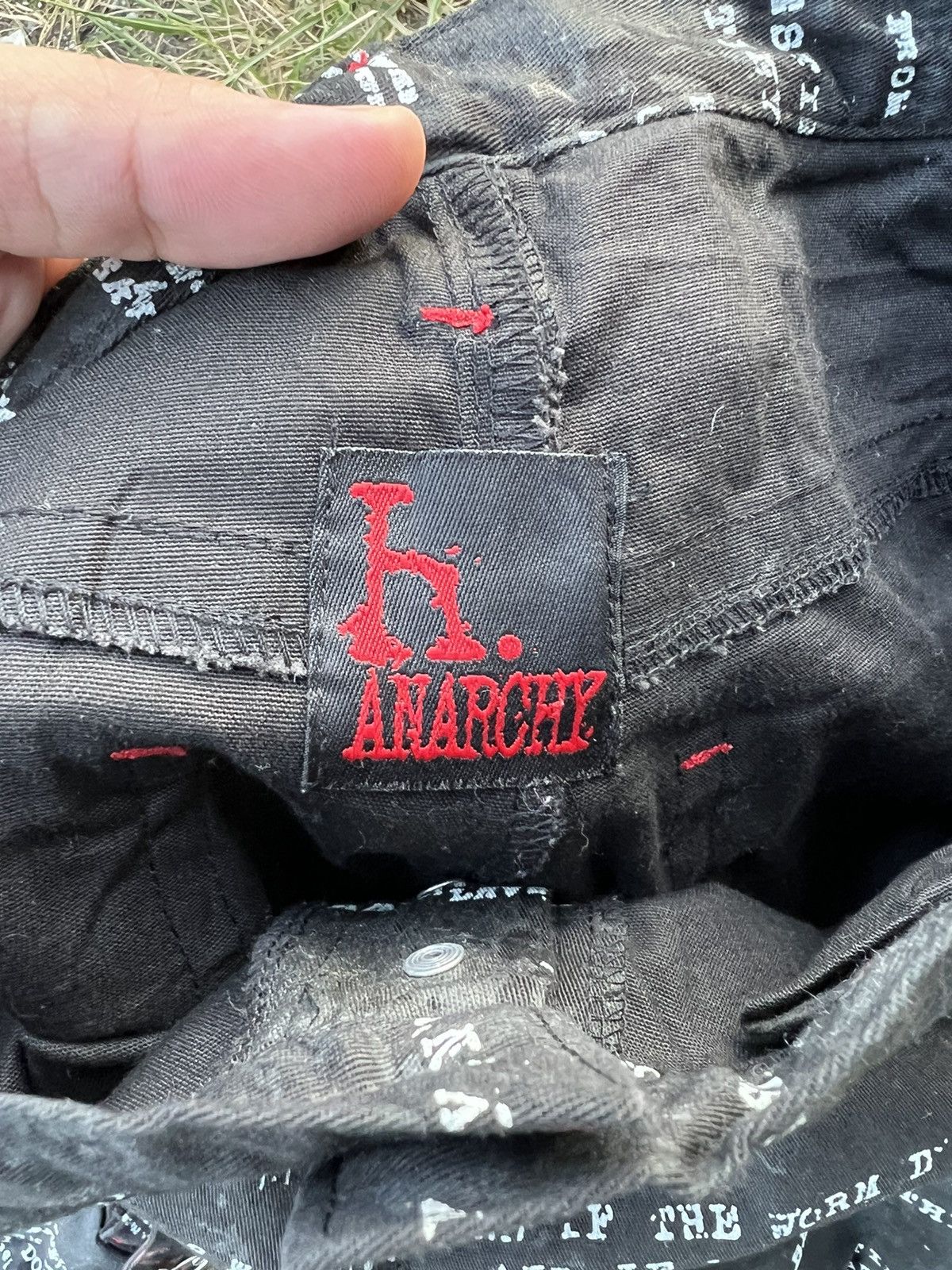 Japanese Brand VINTAGE H.ANARCHY FULL PRINT BONDAGE PUNK PANTS RARE Size US 28 / EU 44 - 21 Thumbnail