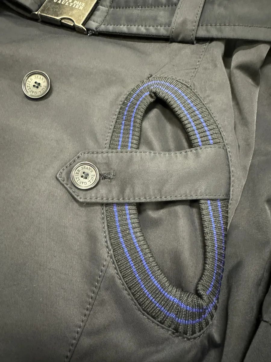 Jean Paul Gaultier FW2008 Jean Paul Gaultier Navy Nylon Long Jacket Size US L / EU 52-54 / 3 - 7 Thumbnail