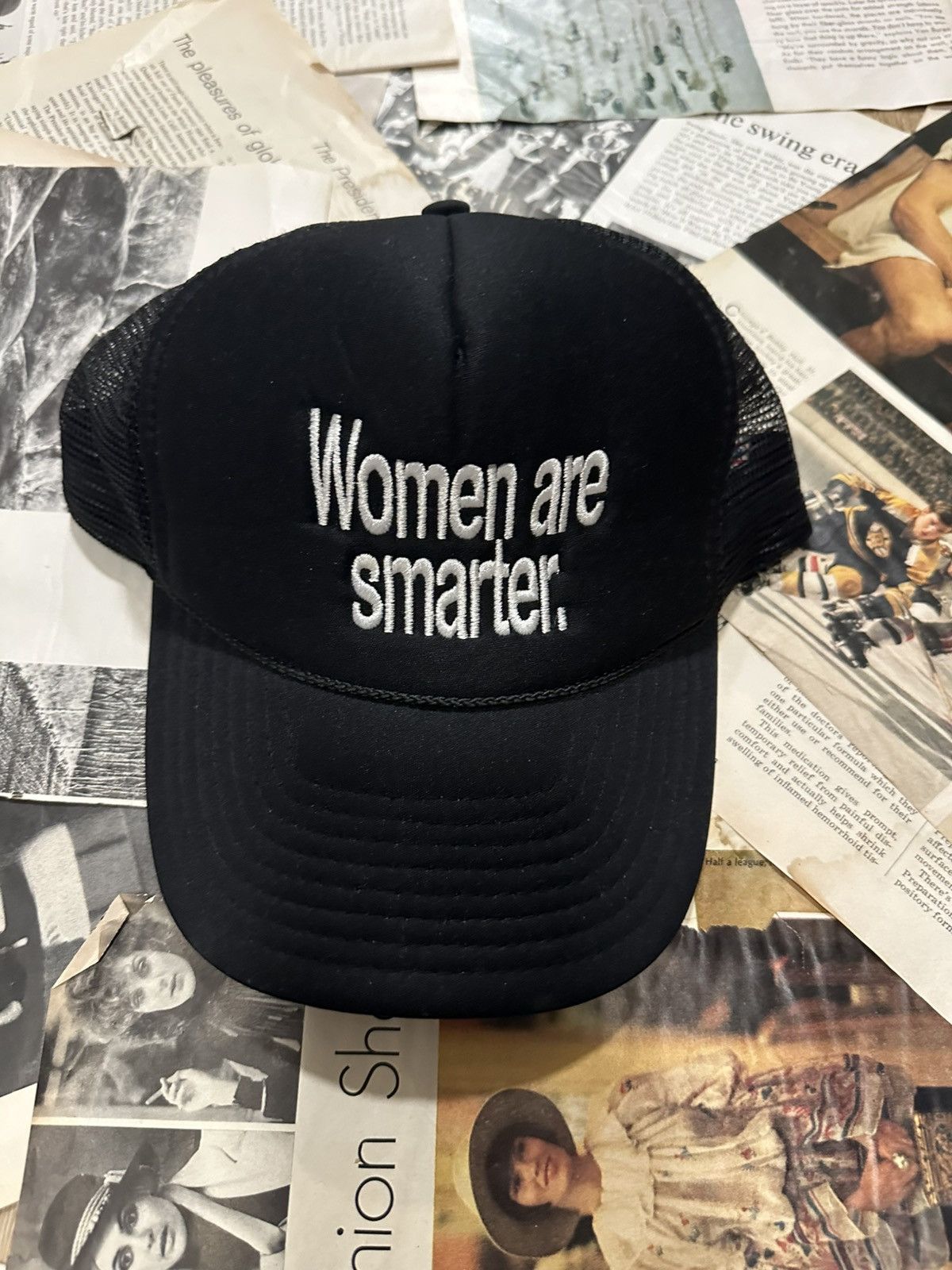Joy Divizn Joy Divzn Women Are Smarter Trucker Hat Size ONE SIZE - 3 Thumbnail