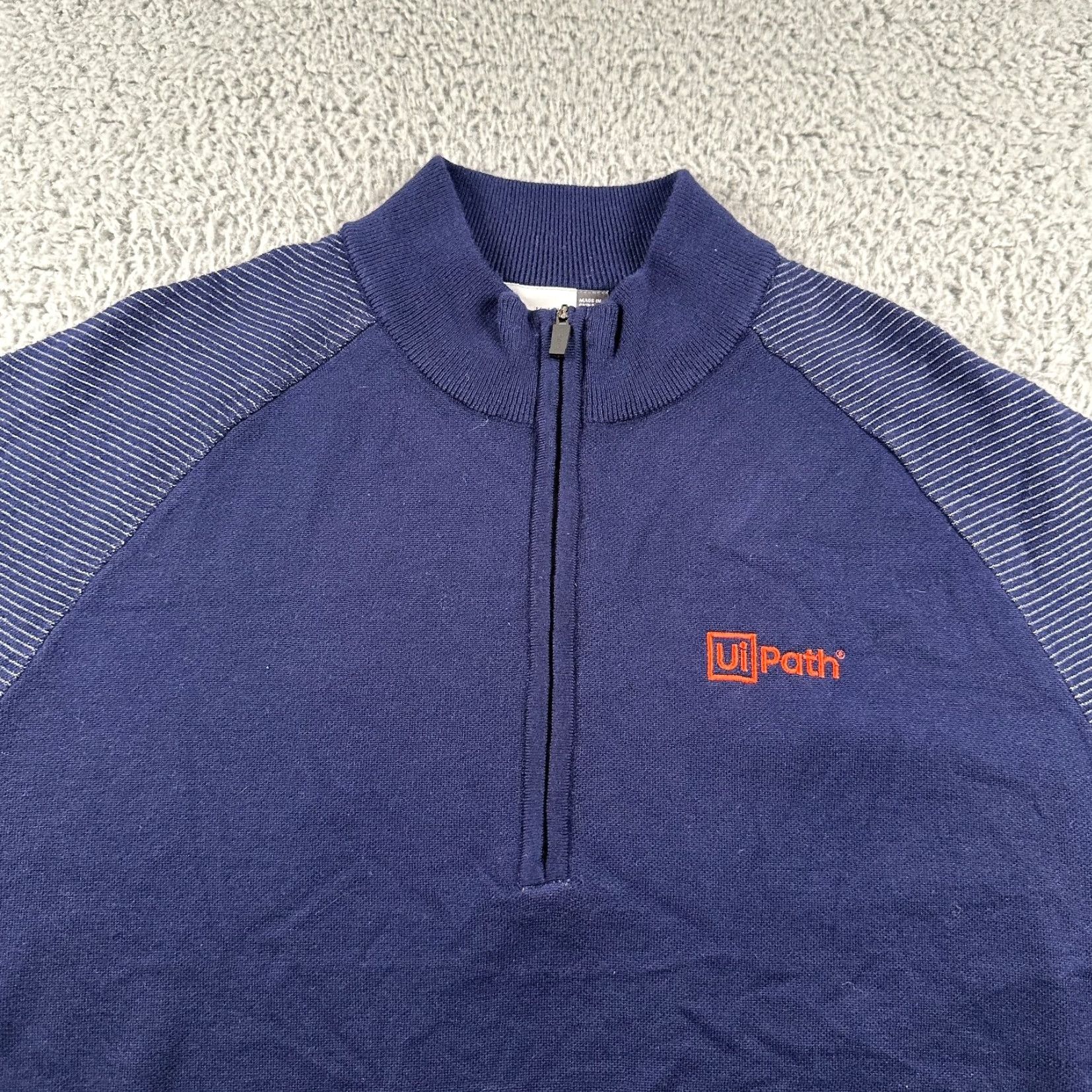 KJUS KJUS Kulm Sweater Mens L Navy Merino Wool Half-Zip Golf Pullover Size US L / EU 52-54 / 3 - 2 Thumbnail