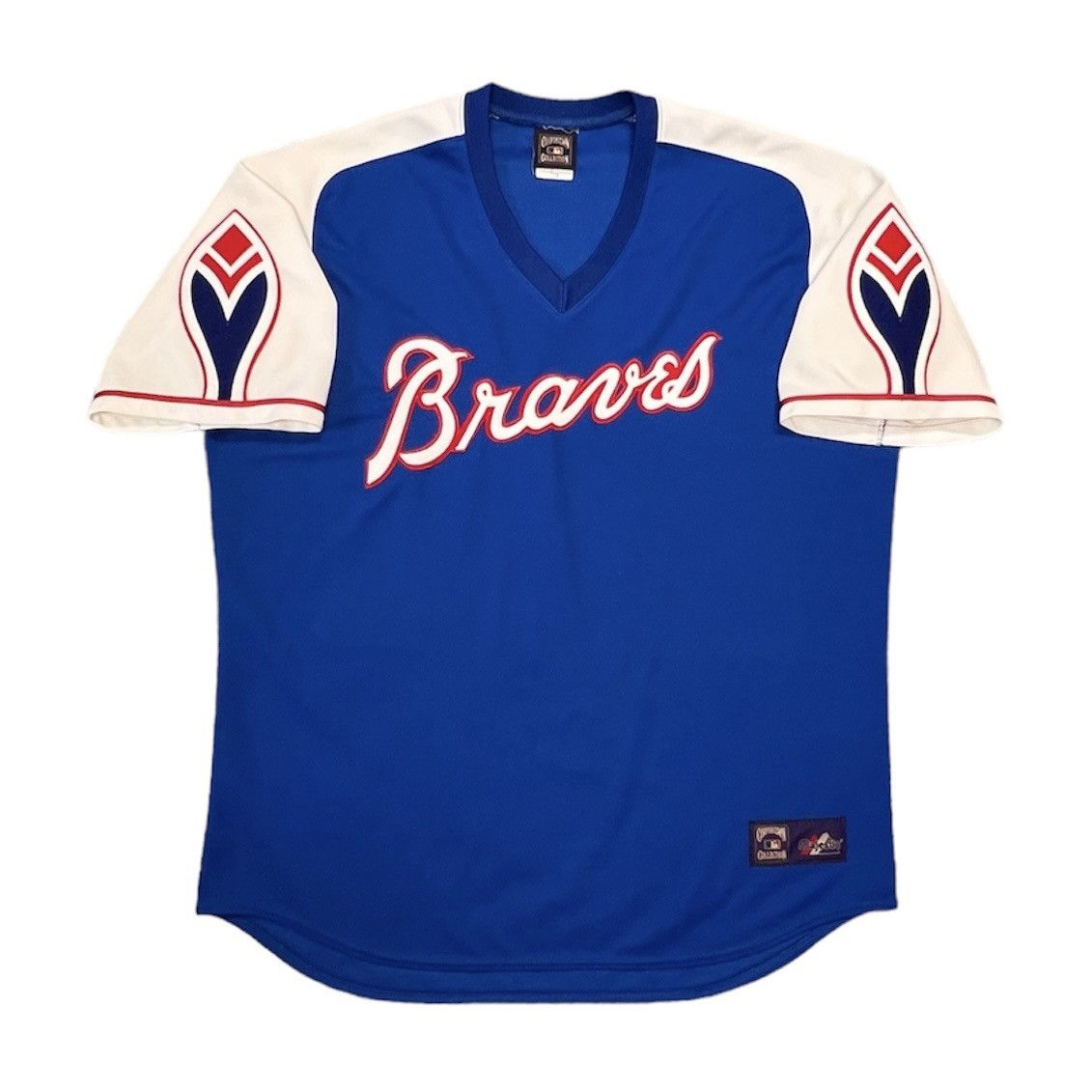MLB × Majestic Vintage Atlanta BRAVES Baseball Jersey - Hank Aaron Era MLB Size US XXL / EU 58 / 5 - 1 Thumbnail