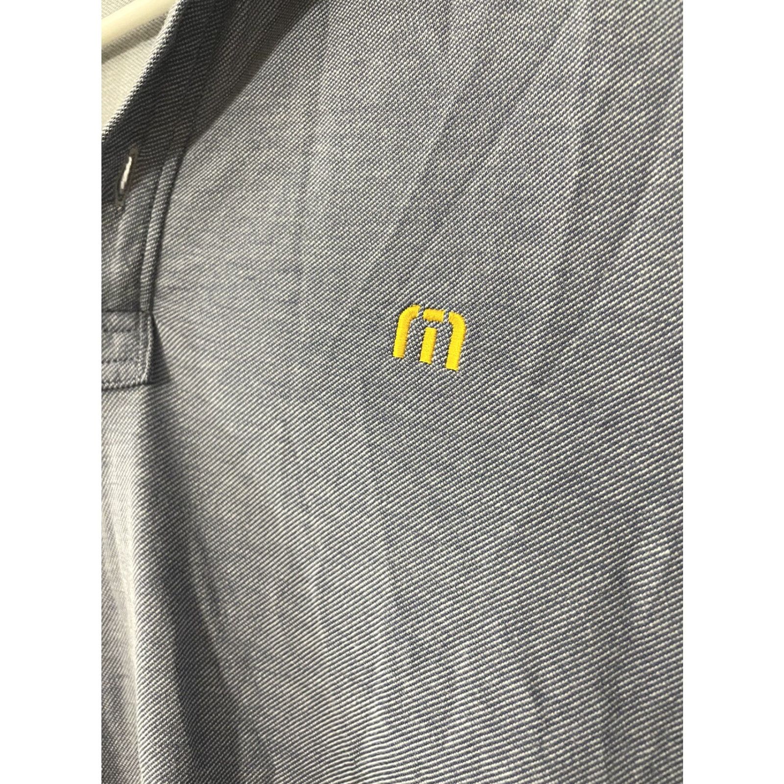 TravisMathew TRAVIS MATTHEW Polo Shirt Short Sleeves Blue Golf Casual Sleeve Logo Size M Size US M / EU 48-50 / 2 - 2 Thumbnail