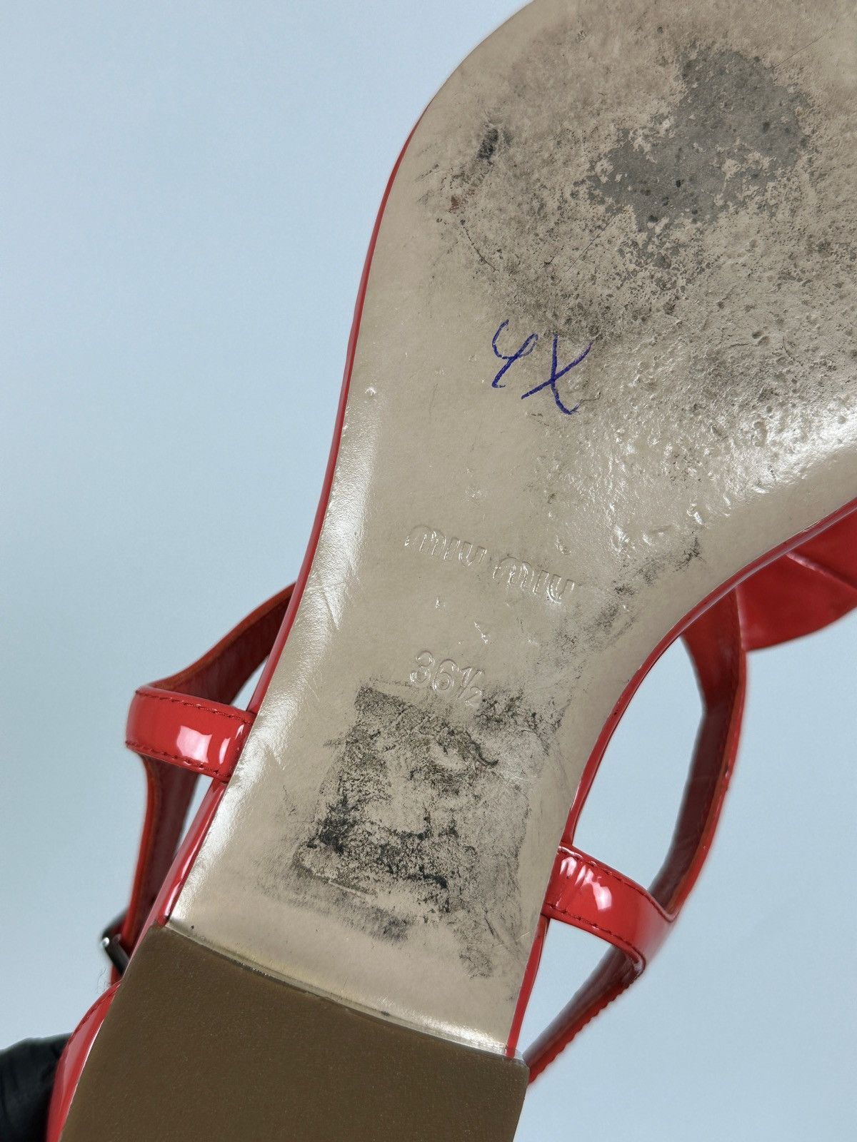 Miu Miu Miu Miu Pink Patent Leather Bow Flat Sandals Size US 6.5 / IT 36.5 - 22 Thumbnail