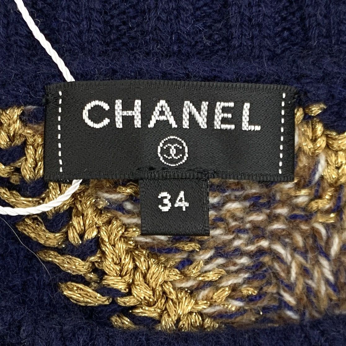 Chanel Chanel Geometric Logo Long Sleeve Knit Sweater K26WX Size XS / US 0-2 / IT 36-38 - 6 Thumbnail