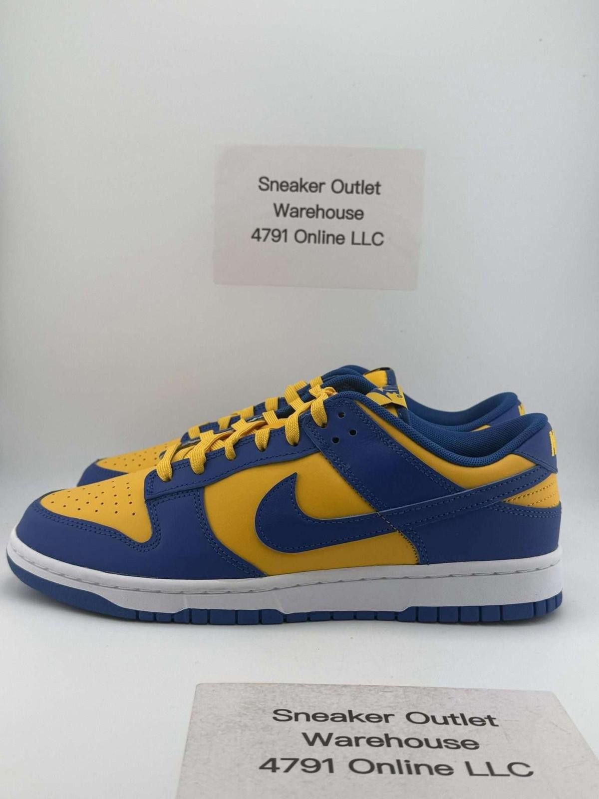 Nike Nike Dunk Low UCLA Blue Yellow Sneakers US 10 New with Box Size US 10 / EU 43 - 1 Thumbnail