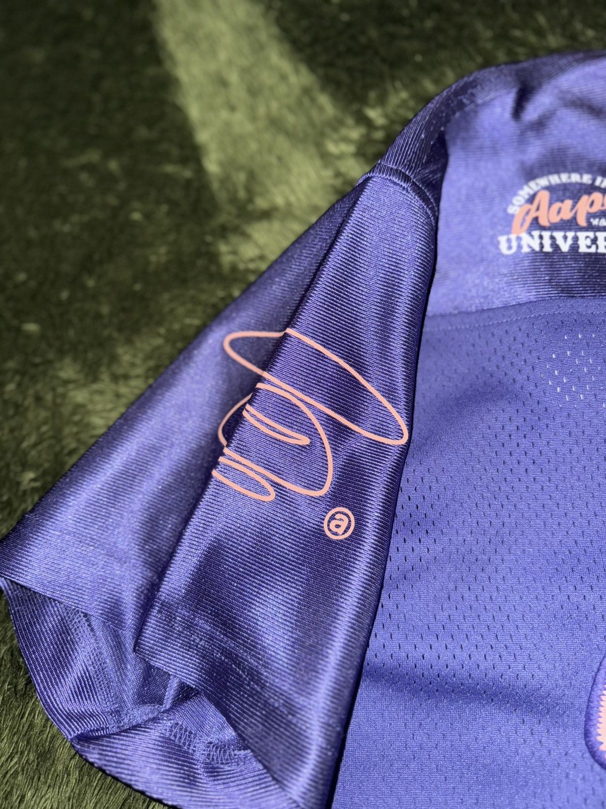 Aape AAPE by BAPE Appliqué Cropped Football Jersey – Purple Size XS / US 0-2 / IT 36-38 - 5 Thumbnail