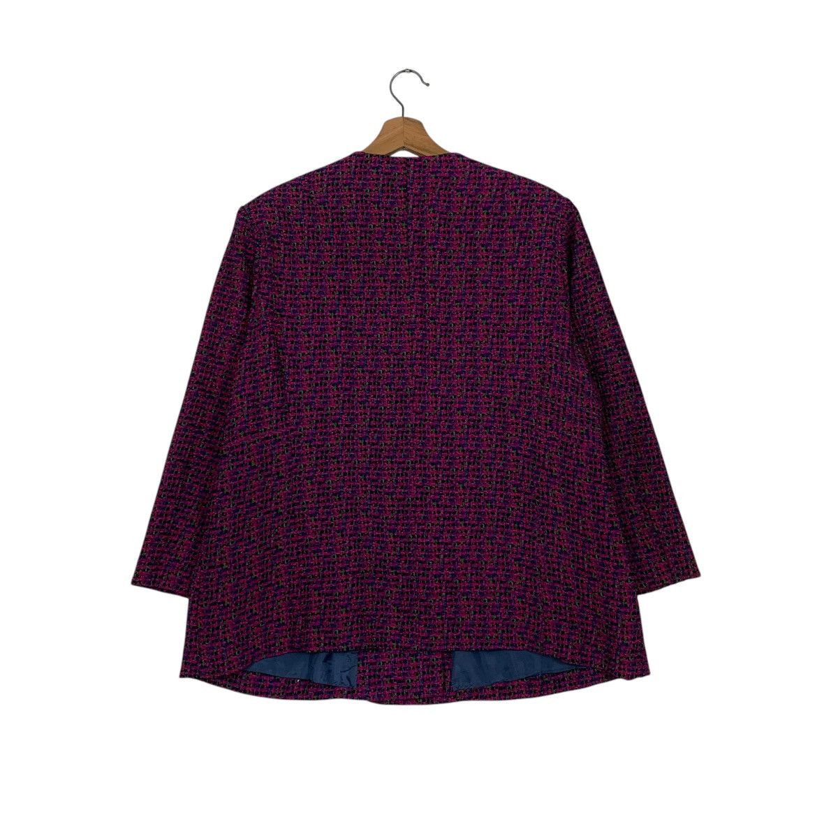 Japanese Brand Japanese Designer Masuko Iwai Women Tweed Jacket Size M / US 6-8 / IT 42-44 - 7 Thumbnail