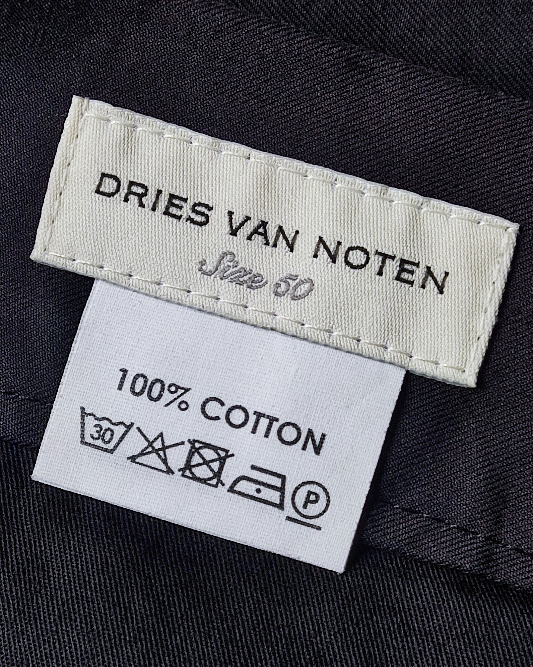 Dries Van Noten DRIES VAN NOTEN Petricks cotton trousers Size US 34 / EU 50 - 8 Thumbnail