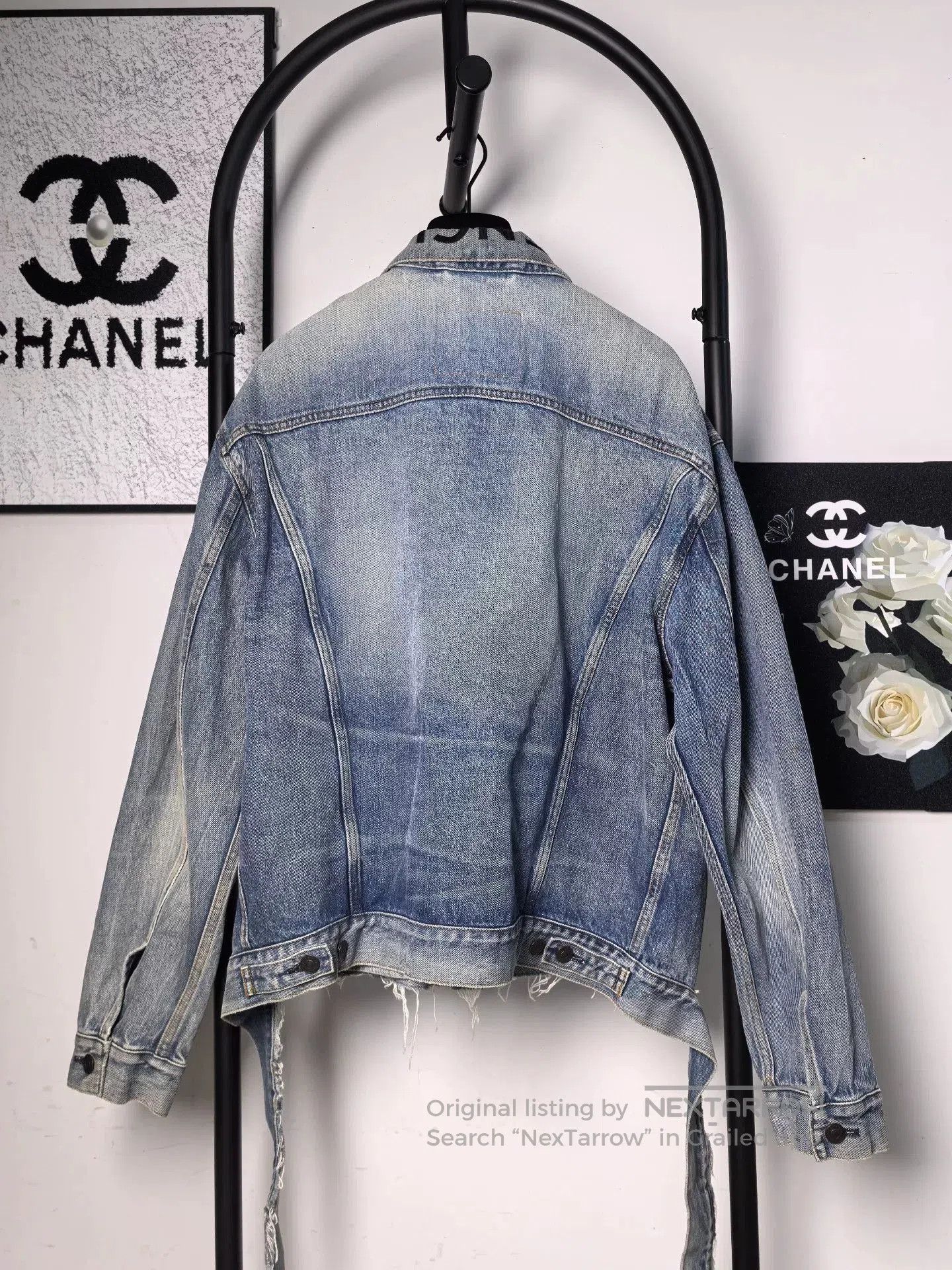 Balenciaga Balenciaga Logo Denim Jacket. Size US M / EU 48-50 / 2 - 2 Thumbnail