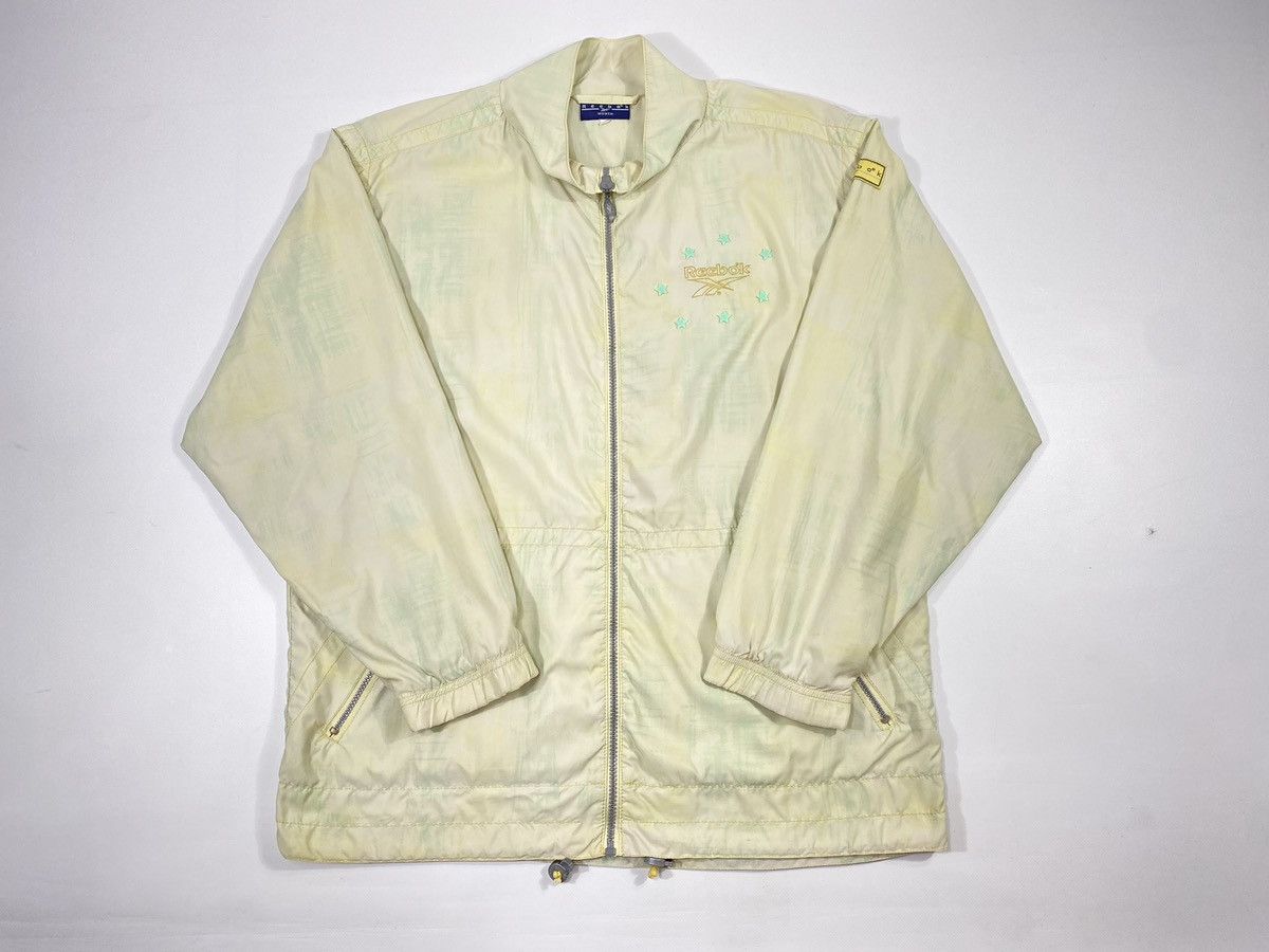 Reebok LASTDROP🔥 Vintage 90s Reebok Rare Pattern Stars Track Jacket Size L / US 10 / IT 46 - 19 Thumbnail