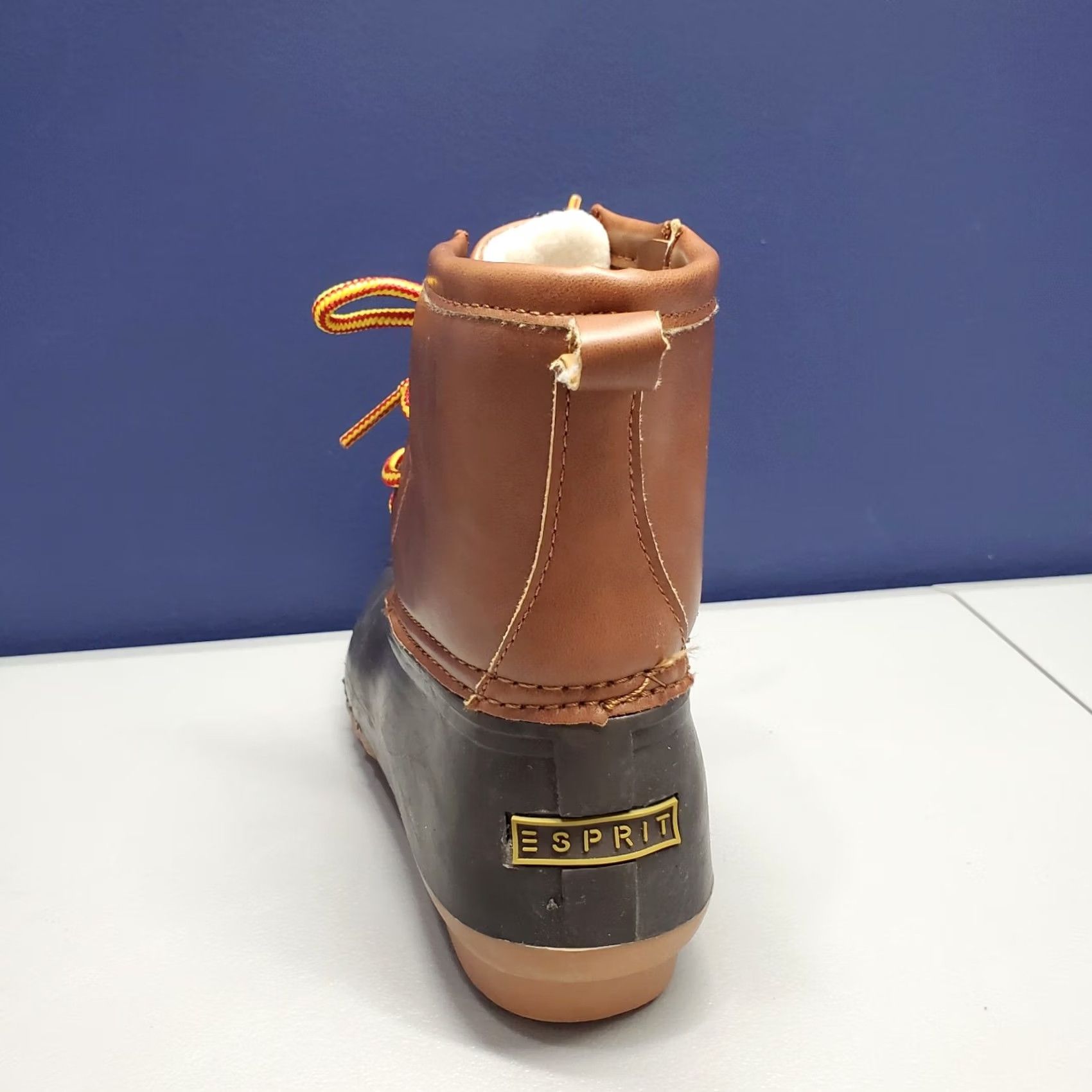 Esprit Esprit Wilma Boot Womens Size 6 Black Brown Synthetic Duck Boots Lace Up Size US 6 / IT 36 - 4 Thumbnail