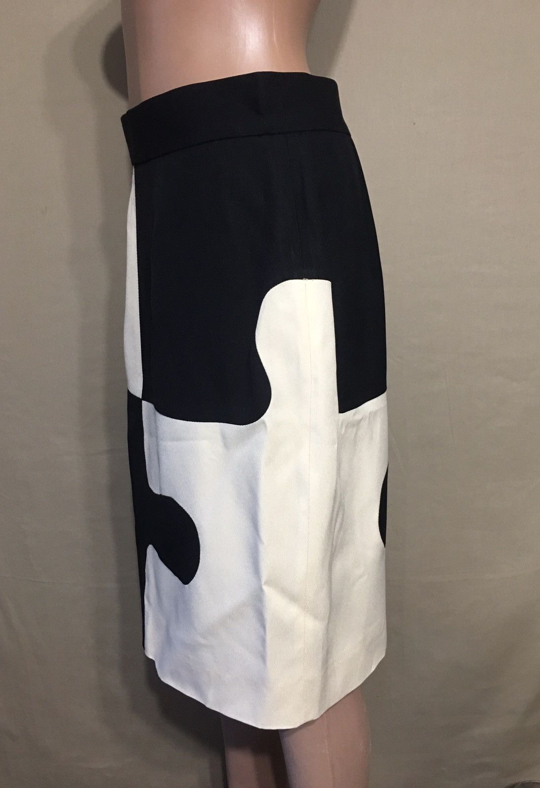 Moschino × Vintage Vintage 90s MOSCHINO Cheap Chic Puzzle Skirt EU40 US10 Size 30" / US 8 / IT 44 - 4 Thumbnail