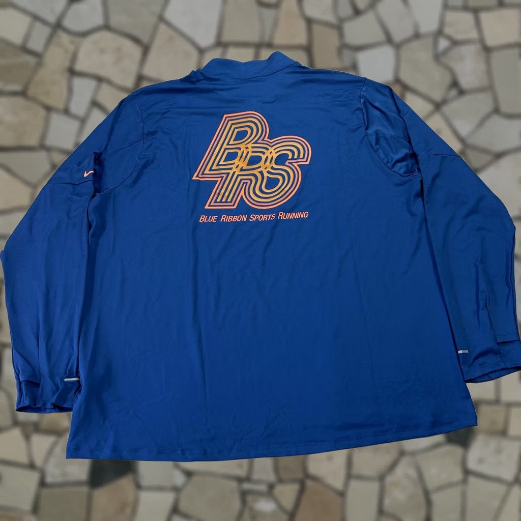 Nike Nike Dri-FIT Pullover Mens 2XL Blue BRS 1/4 Zip Running Top Raglan Long Sleeve Size US XXL / EU 58 / 5 - 1 Thumbnail