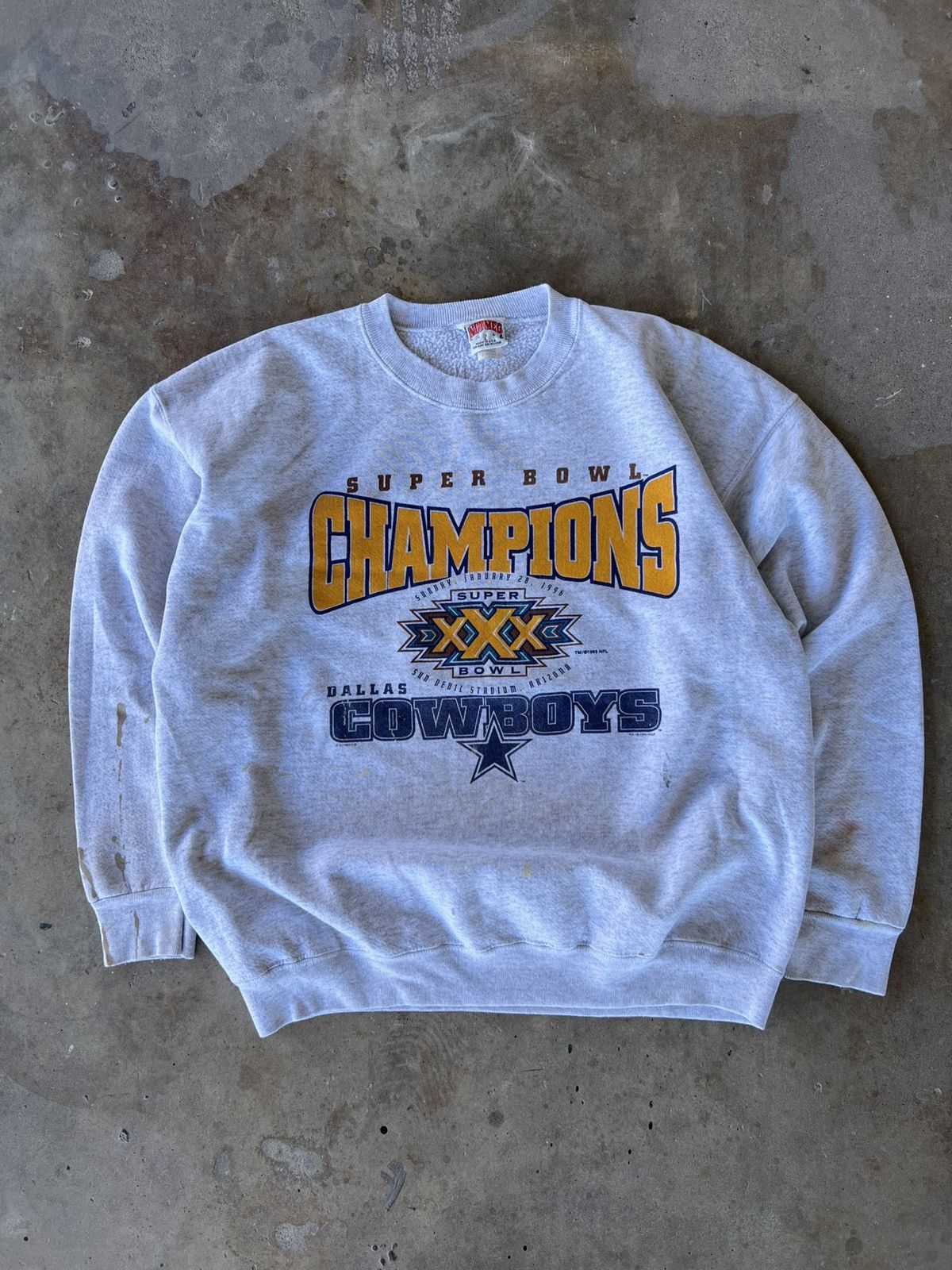 Starter Vtg 90’s NFL Dallas Cowboys Super Bowl Sweatshirt Crewneck Size US L / EU 52-54 / 3 - 2 Thumbnail