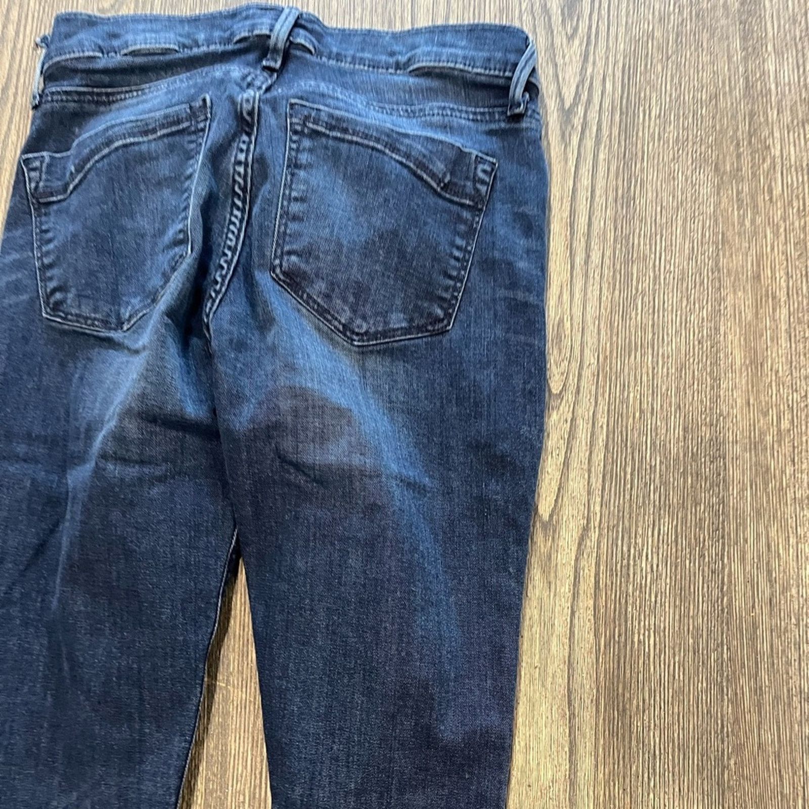 Express Express Supersoft Legging Jeans Mid Rise Denim Blue Size 4 Size 27" / US 4 / IT 40 - 13 Thumbnail