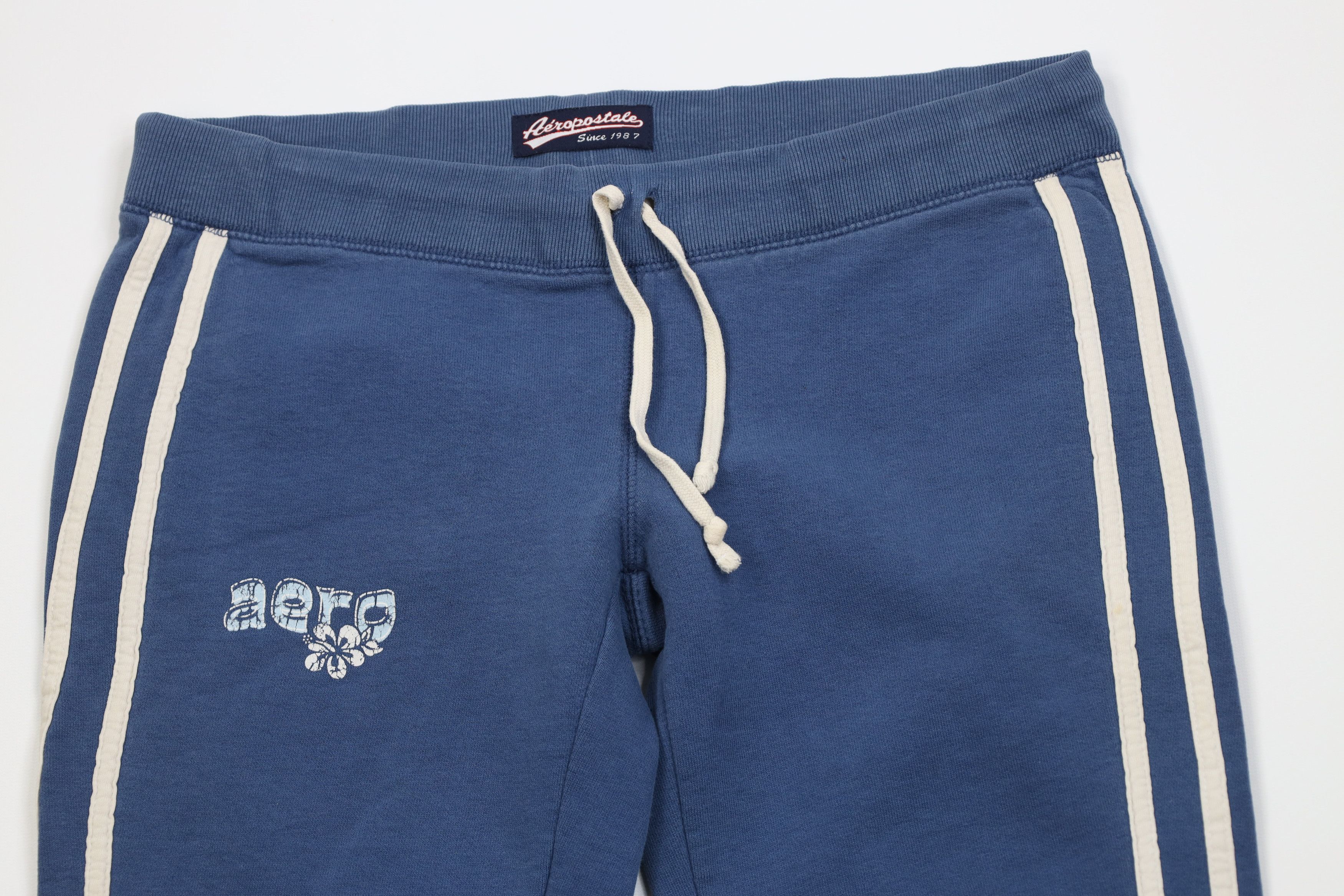 Aeropostale Vintage 90s Y2K Aeropostale Spell Flower Wide Leg Sweatpants Size 30" / US 8 / IT 44 - 2 Thumbnail