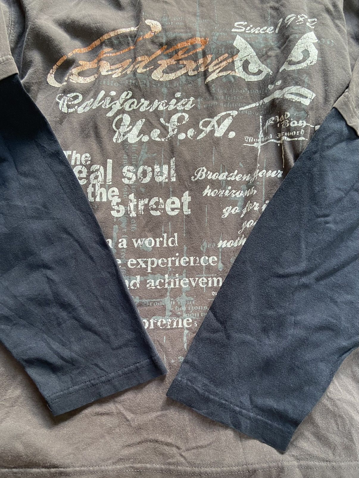 Japanese Brand BAD BOY DOUBLE LAYER LONG SLEEVE Size US L / EU 52-54 / 3 - 7 Thumbnail