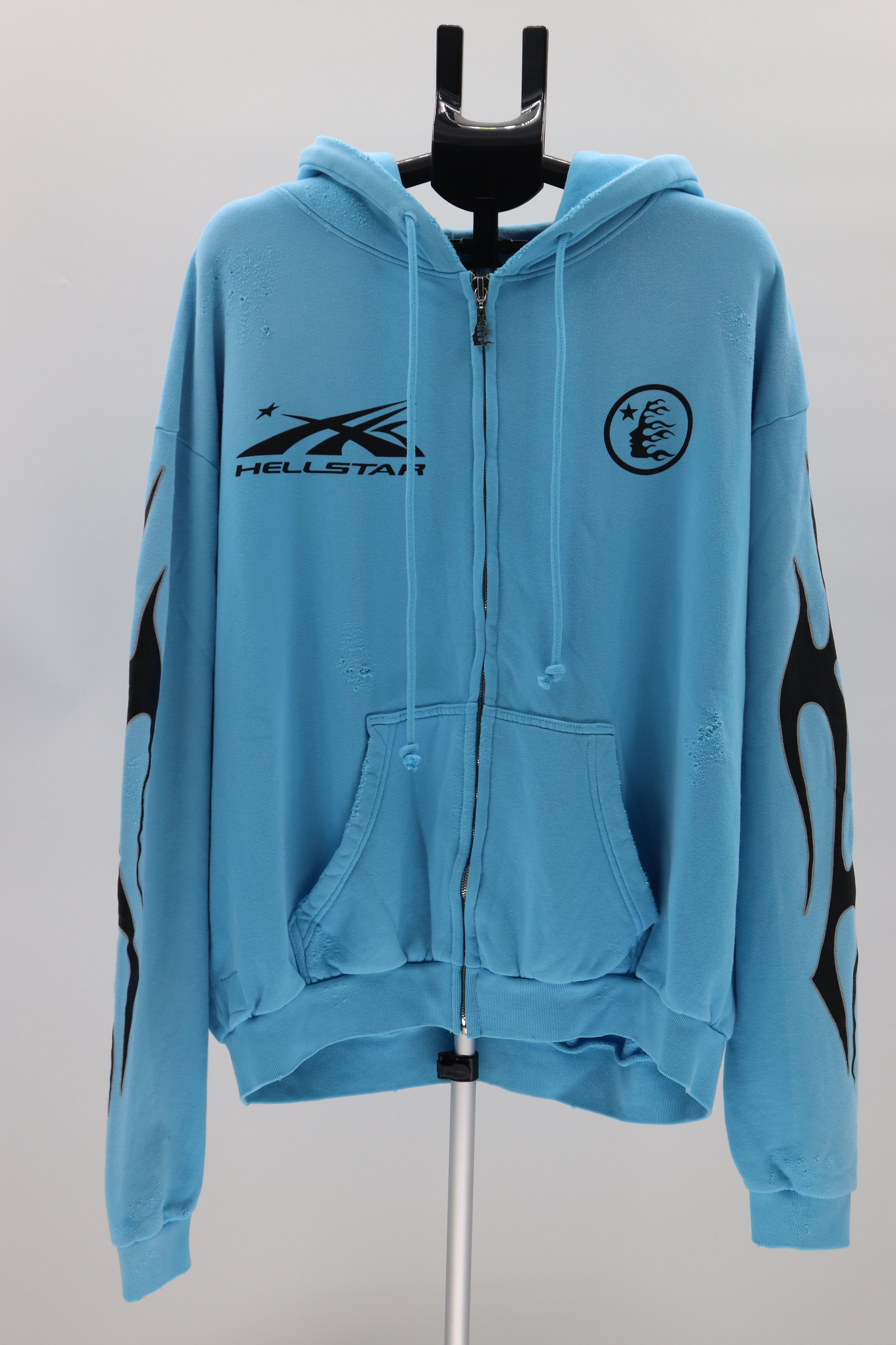 HELLSTAR Hellstar Studios Zip Hoodie - Blue | Grailed