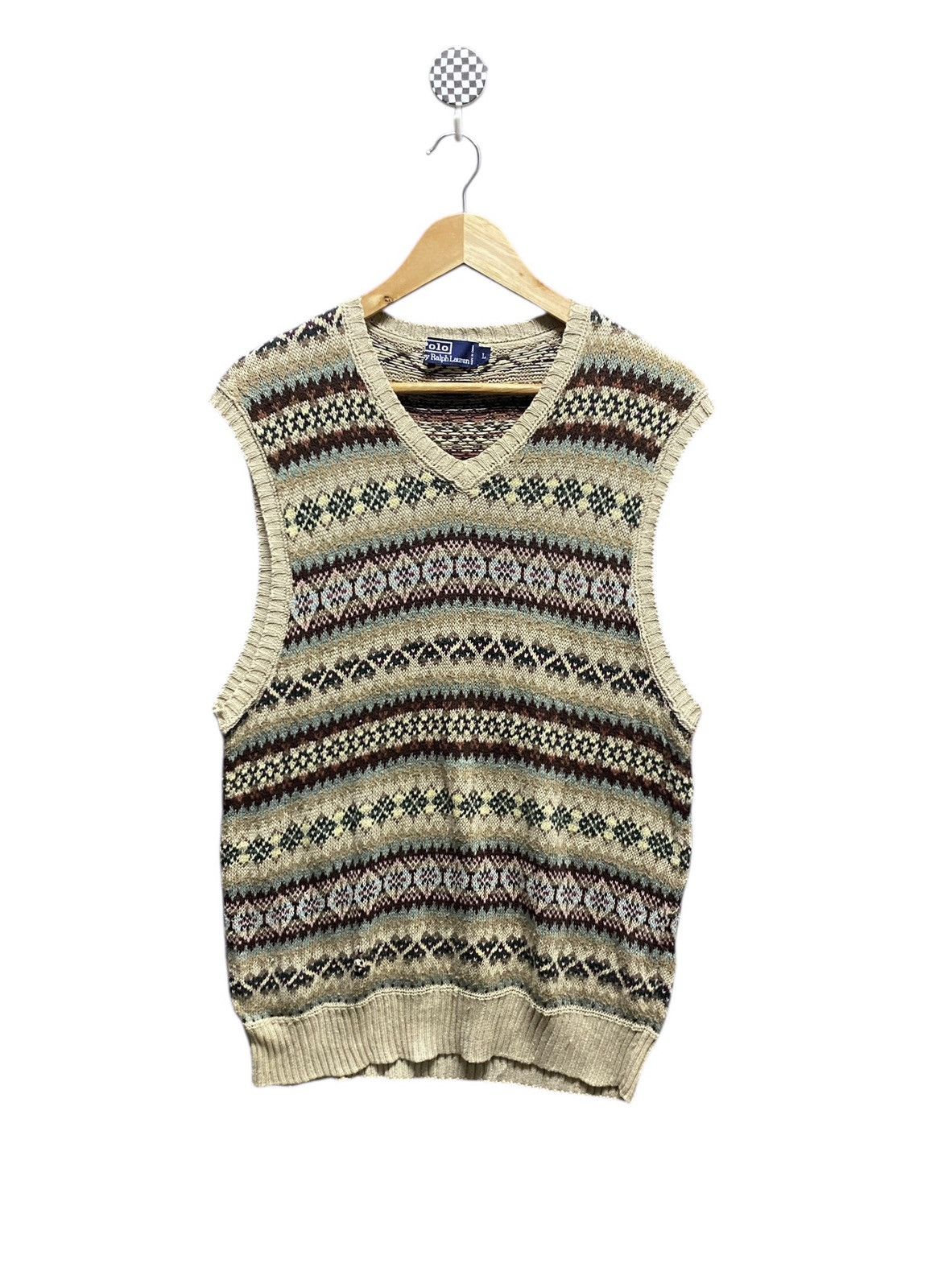 Polo Ralph Lauren Vintage Brand Polo Ralph Lauren knitwear Vest 1990s Size US L / EU 52-54 / 3 - 1 Thumbnail