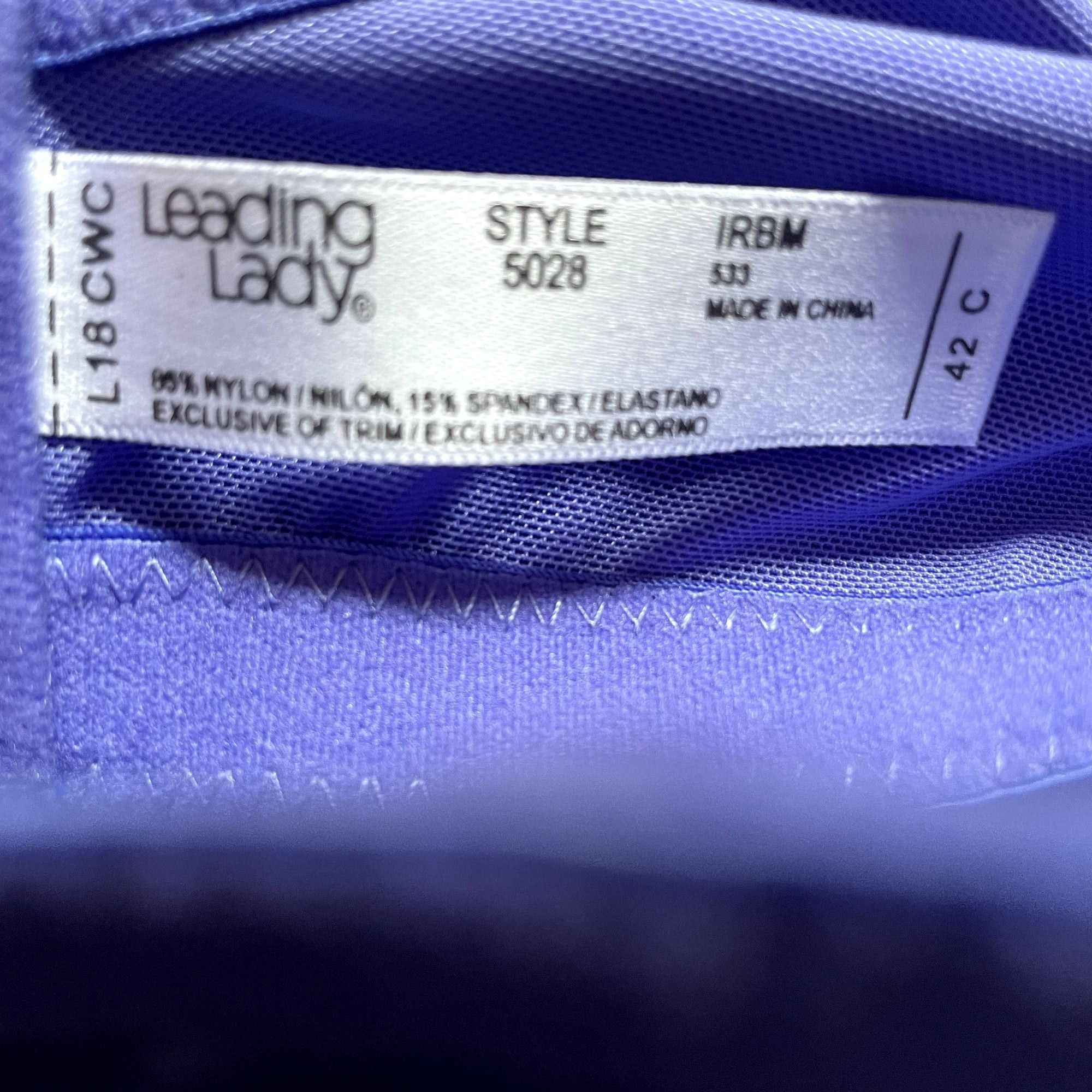 Other Leading Lady Lightly Padded Contour Underwire Bra Purple Pl Size ONE SIZE - 4 Thumbnail