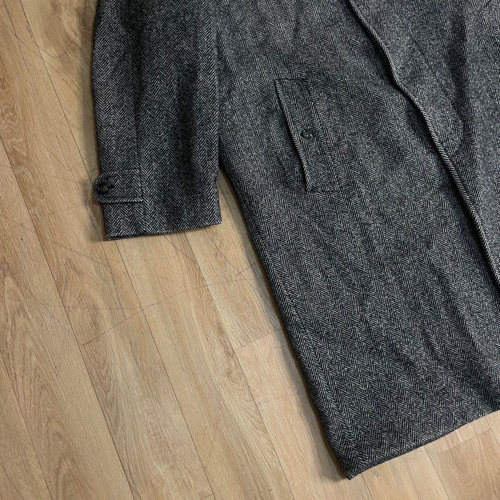 Burberry VINTAGE burberry trench coat tweed ALPACA WOOL overcoat mens Size US M / EU 48-50 / 2 - 7 Thumbnail