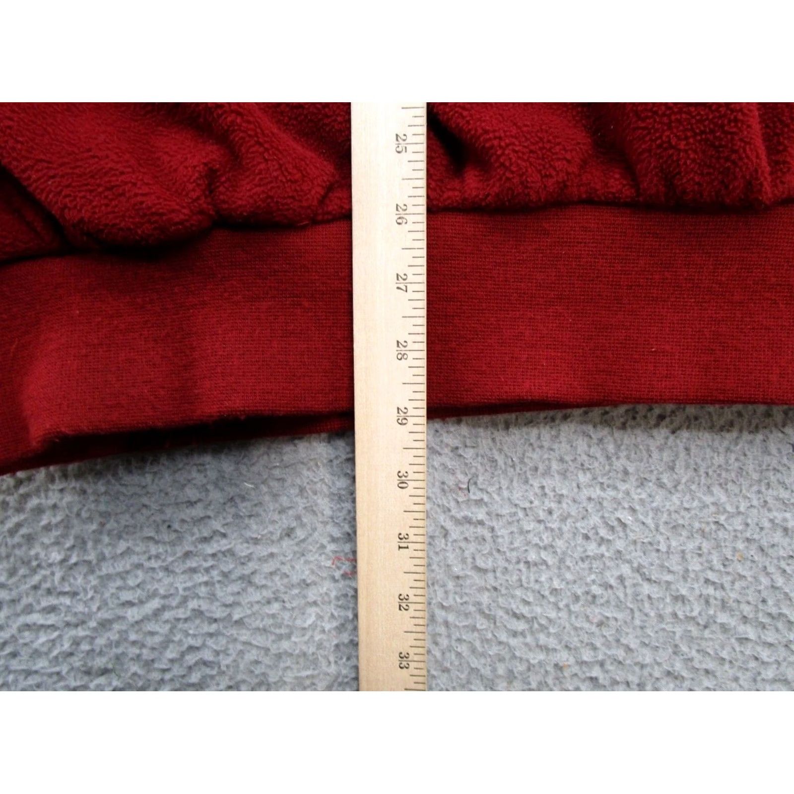 Vintage Cabela's Red Henley Lined Sweater Jacket Mid-Length XL Knit Zip Outer Shell Polyester Elbow Patch 90s Outdoor Mens Fashion Casual Workwear Size US XL / EU 56 / 4 - 6 Thumbnail