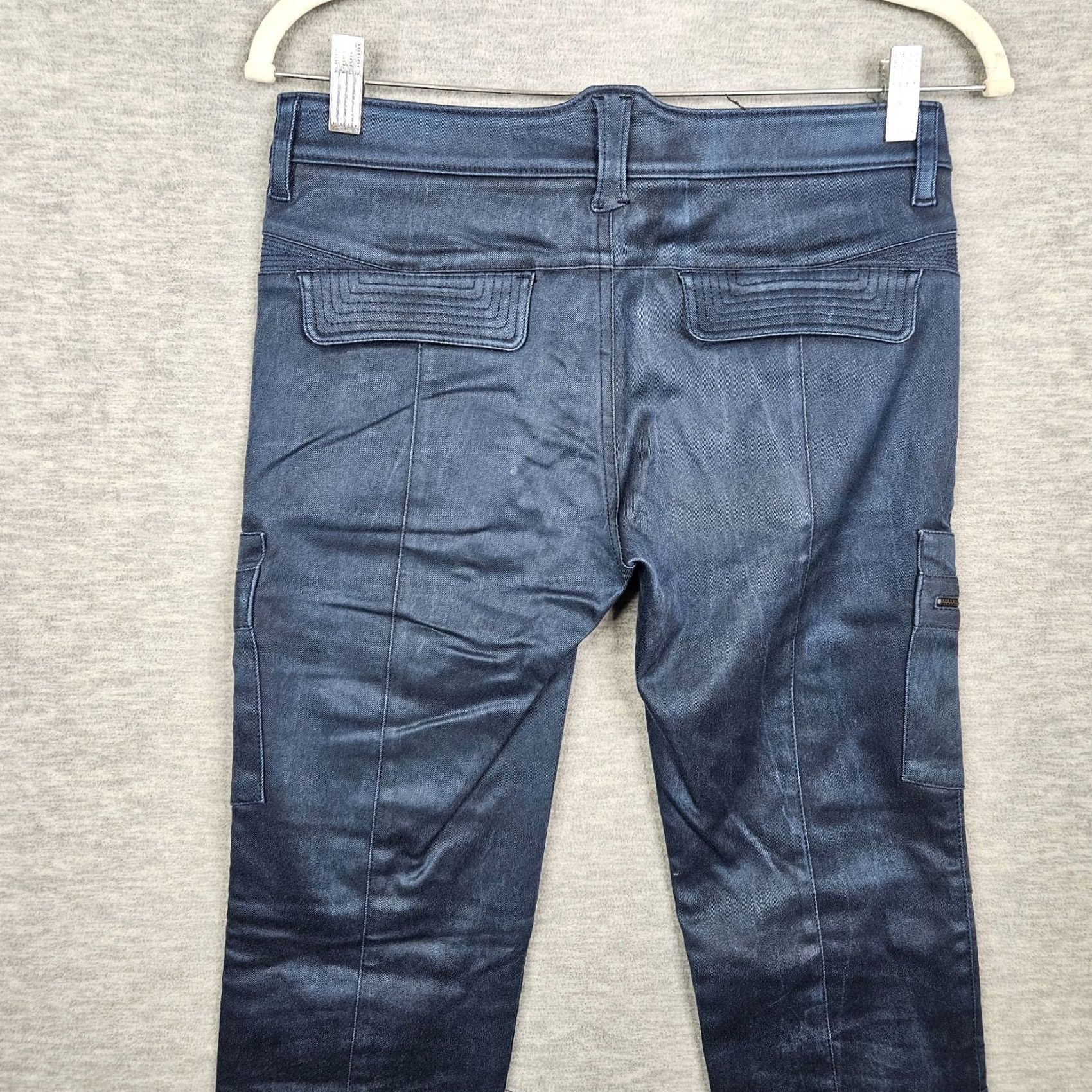 ROA Troa New York Cigarette Mid Rise Electric skinny moto jeans Size 27 Size 27" / US 4 / IT 40 - 4 Thumbnail