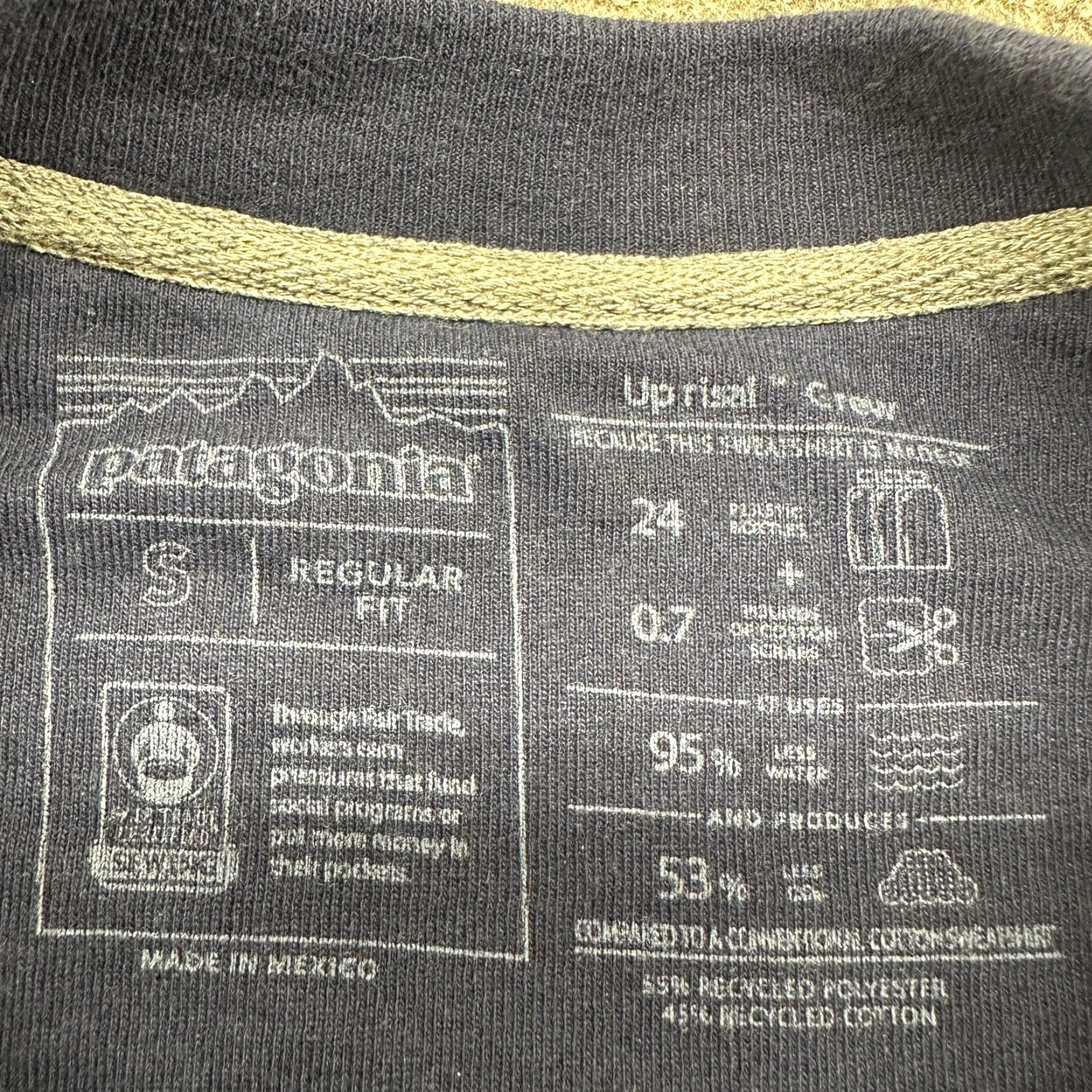 Patagonia Patagonia Sweatshirt Mens Small Blue Navy Regular Pullover Logo Long Sleeve All Seasons Cotton Recycled? Size US S / EU 44-46 / 1 - 4 Thumbnail