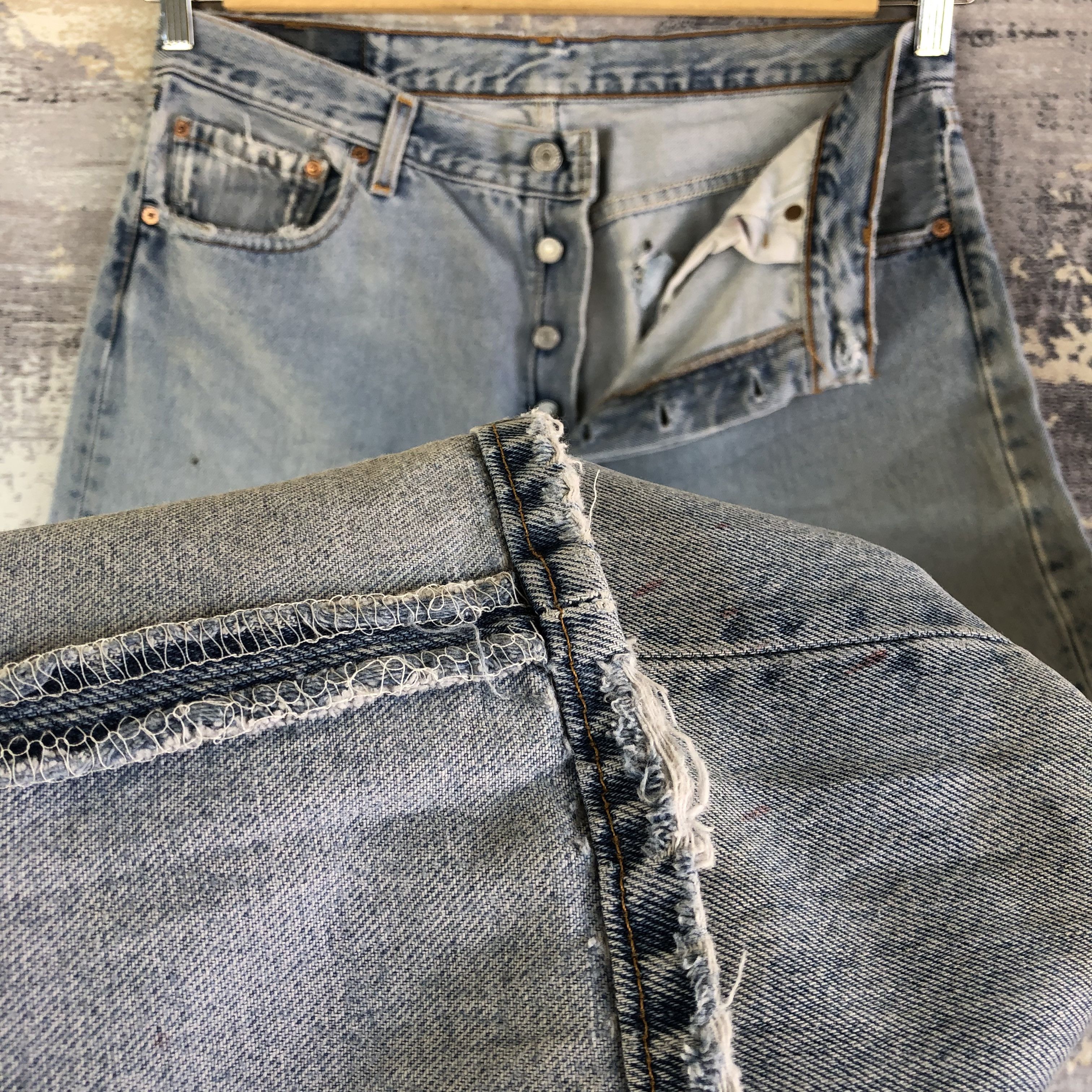 Levi's Vintage Levis 501 Sun Faded Jeans Levi's Stonewash Denim Size US 34 / EU 50 - 8 Thumbnail