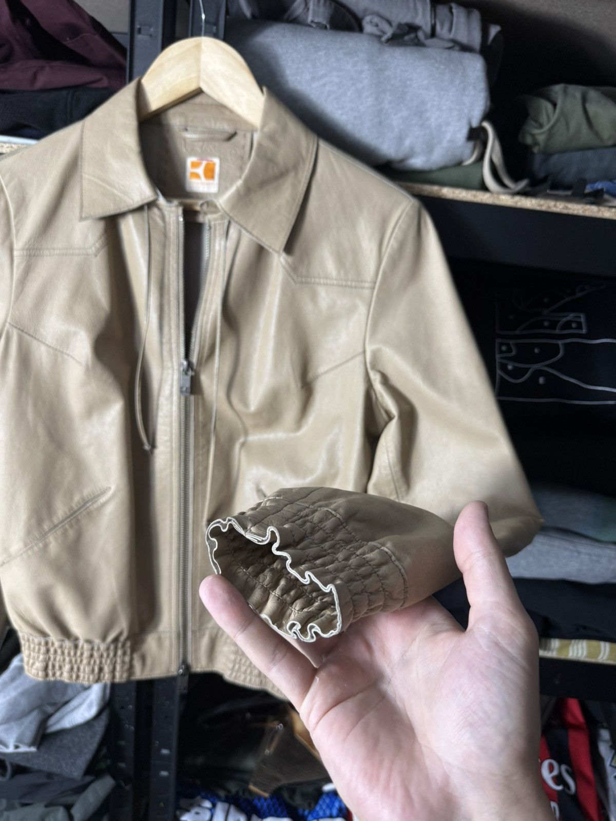 Hugo Boss Hugo Boss Orange Women’s Leather Jacket Goat Leather US 6 Size M / US 6-8 / IT 42-44 - 4 Thumbnail