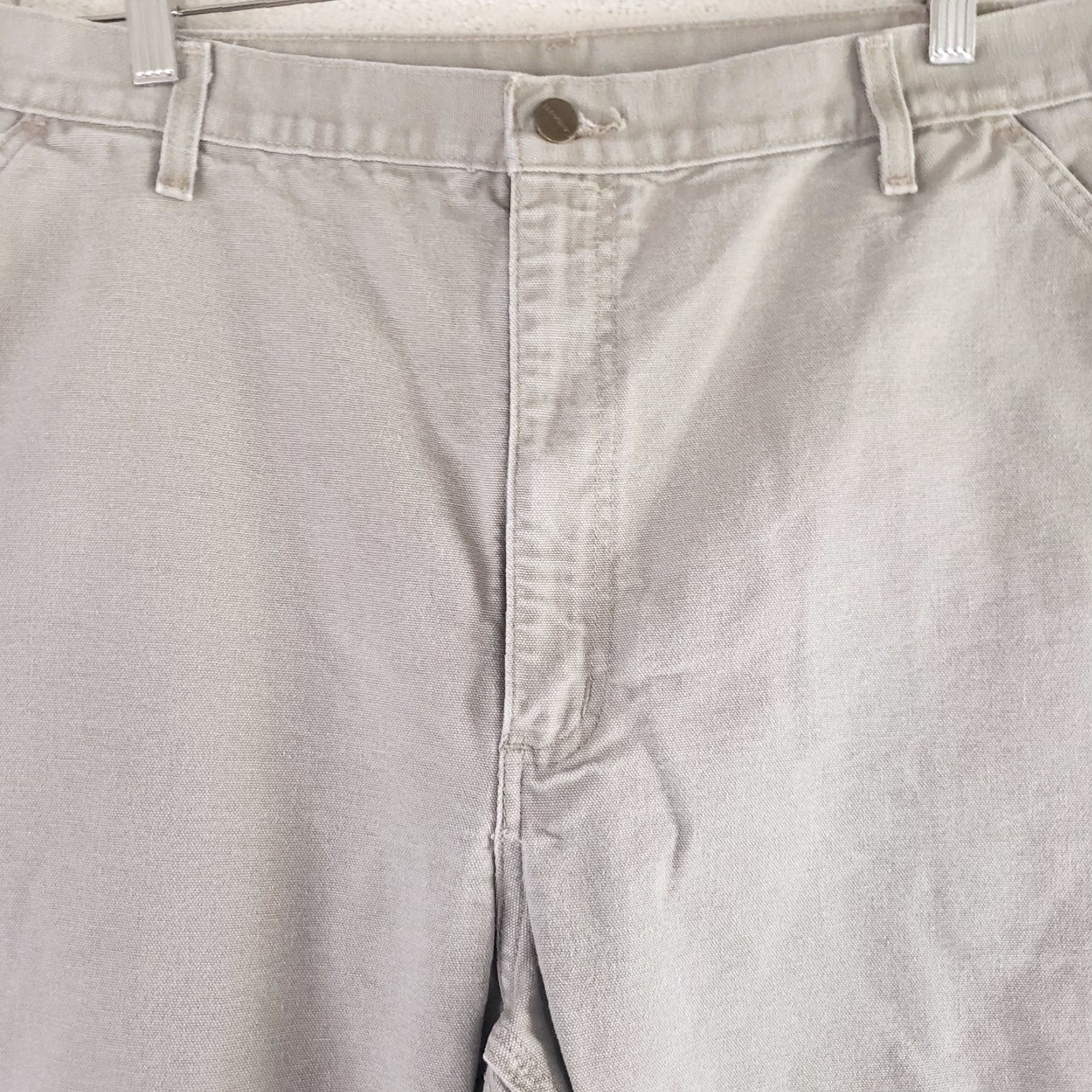 Carhartt VINTAGE? No — Carhartt B11 DES Work Pants Desert Khaki Dungaree Fit Carpenter Canvas 42x32.5 Size US 42 / EU 58 - 5 Thumbnail