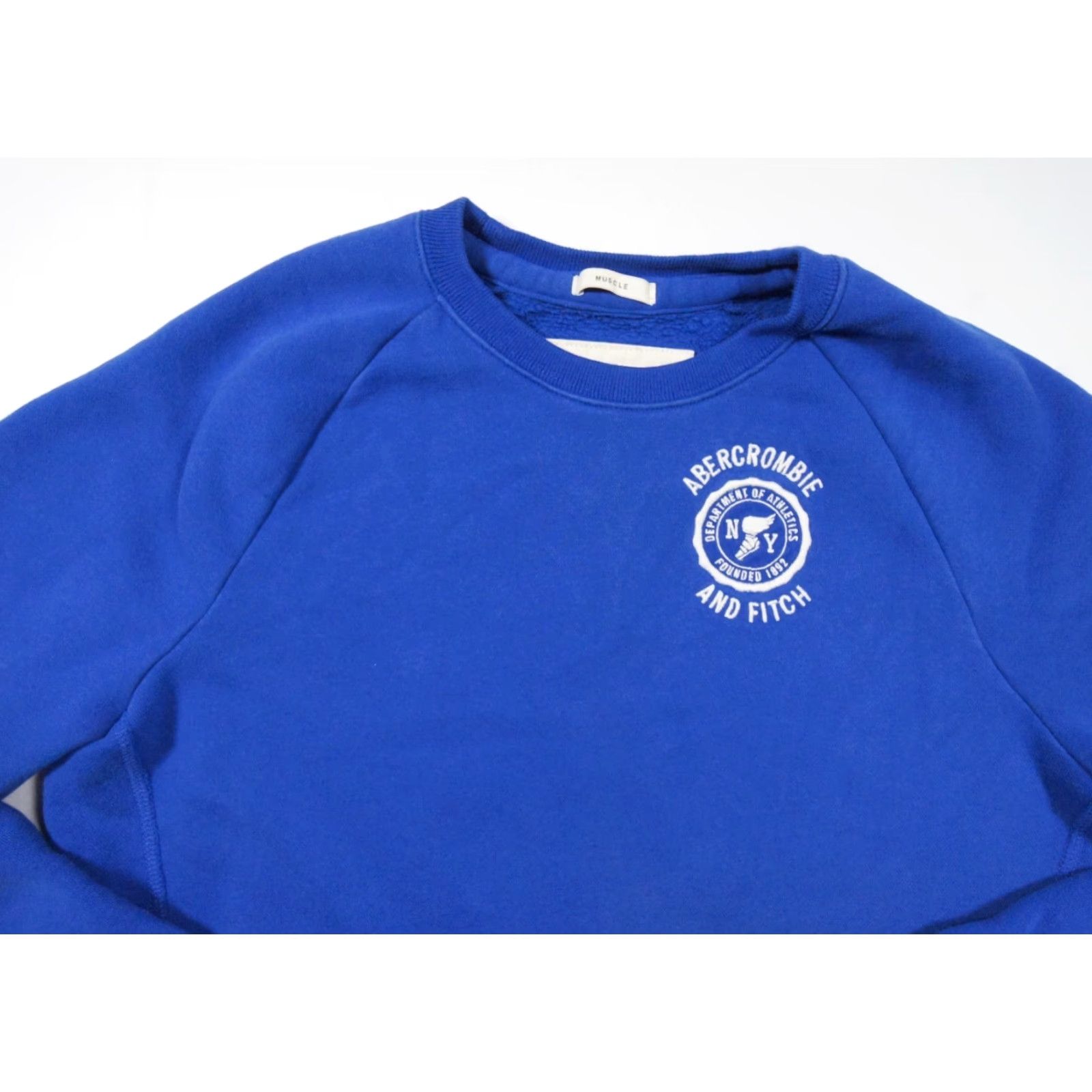 Abercrombie & Fitch Abercrombie & Fitch Sweatshirt Mens XL Blue Crewneck Fleece Sweater Pullover Knit Size US XL / EU 56 / 4 - 2 Thumbnail