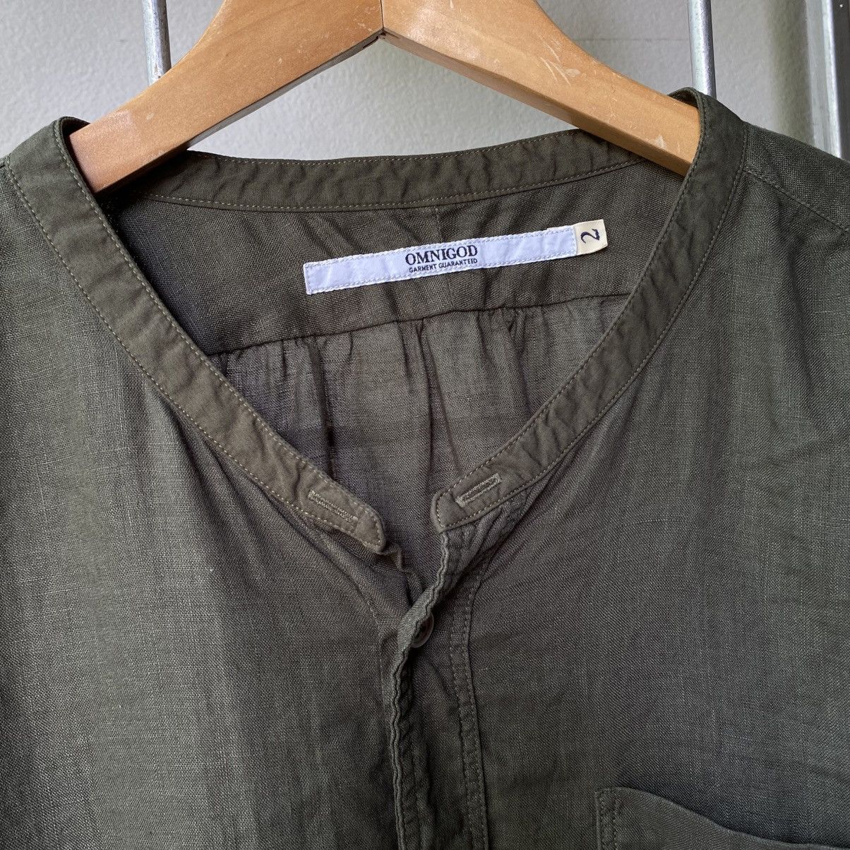 OMNIGOD OMNIGOD Dark Green Roll-Up Sleeve Blouse Size XS / US 0-2 / IT 36-38 - 22 Thumbnail